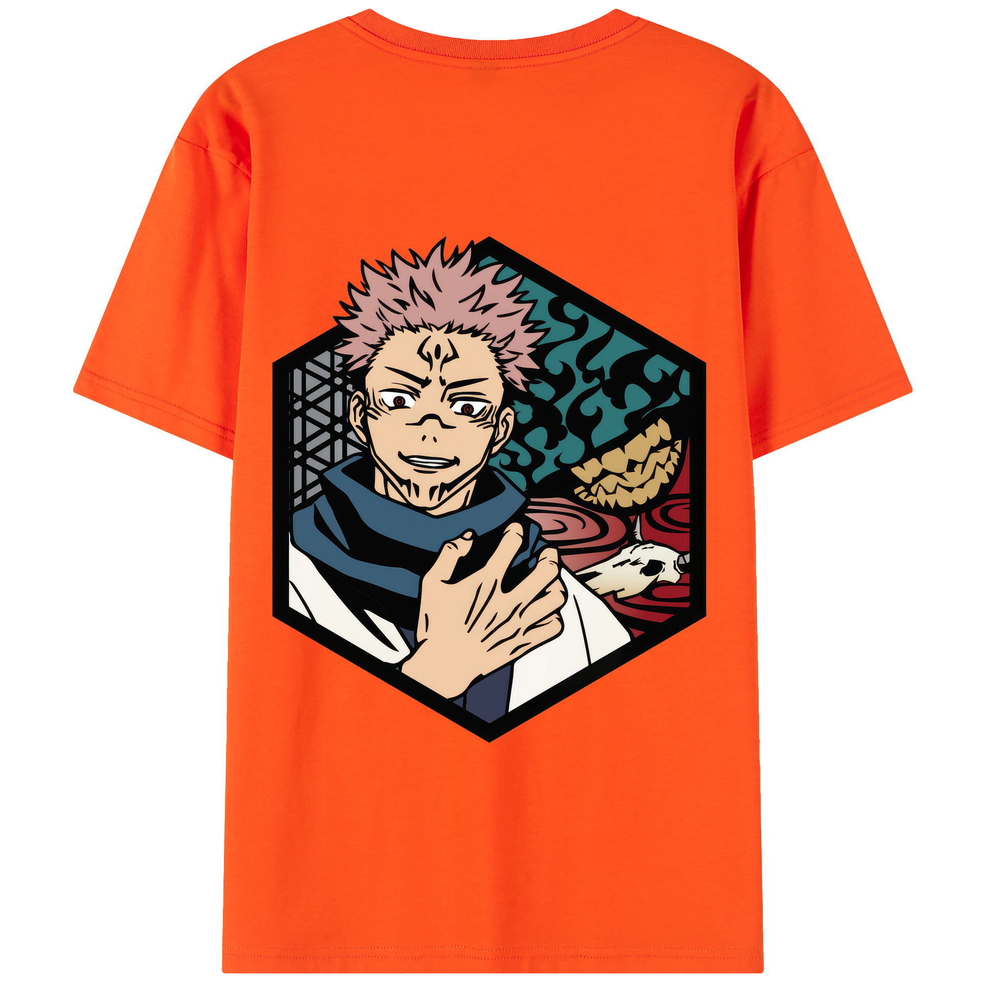 （画像用） 呪術廻戦 Jujutsu Kaisen 綿100％半袖Tシャツ（背面プリント）