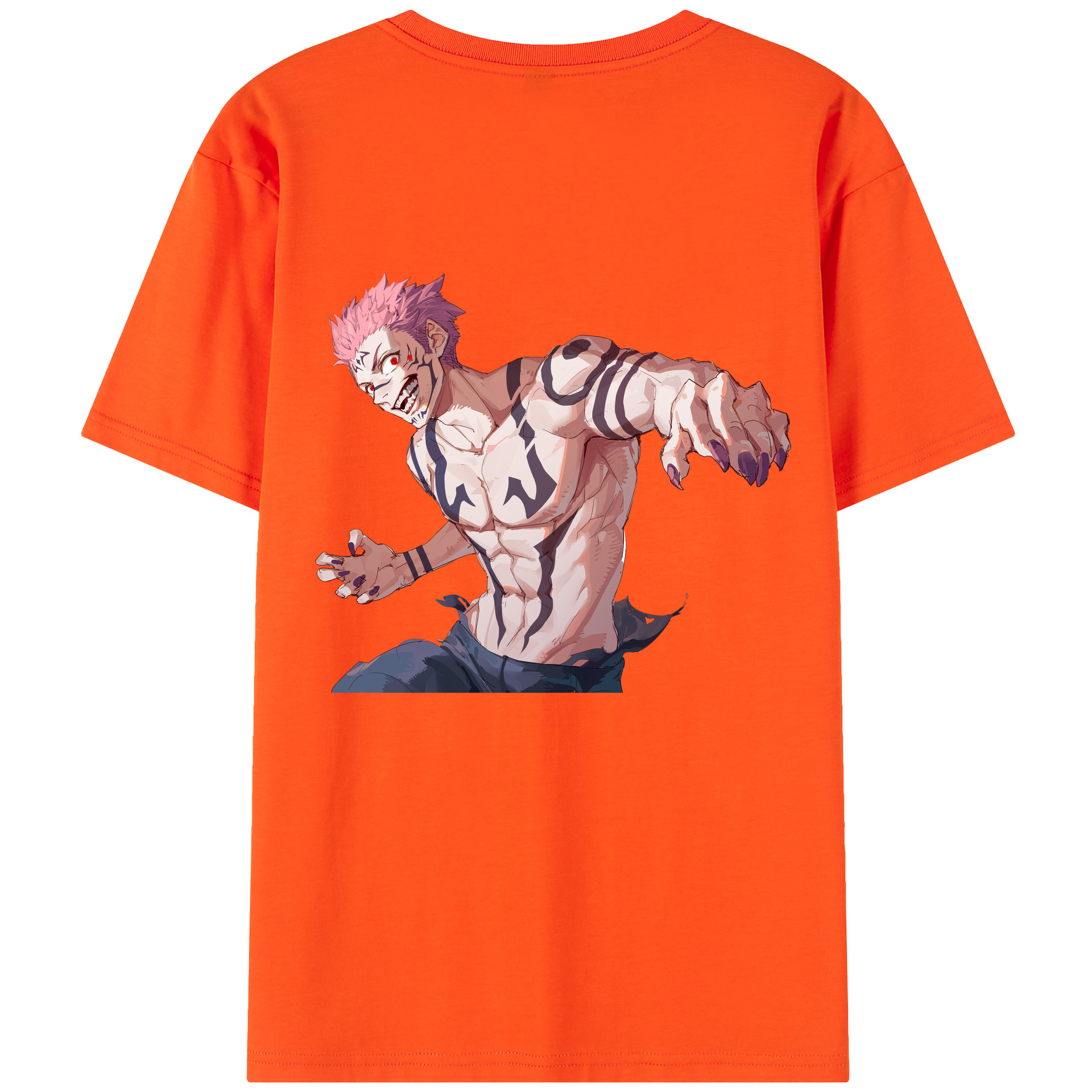 （画像用） 呪術廻戦 Jujutsu Kaisen 綿100％半袖Tシャツ（背面プリント）