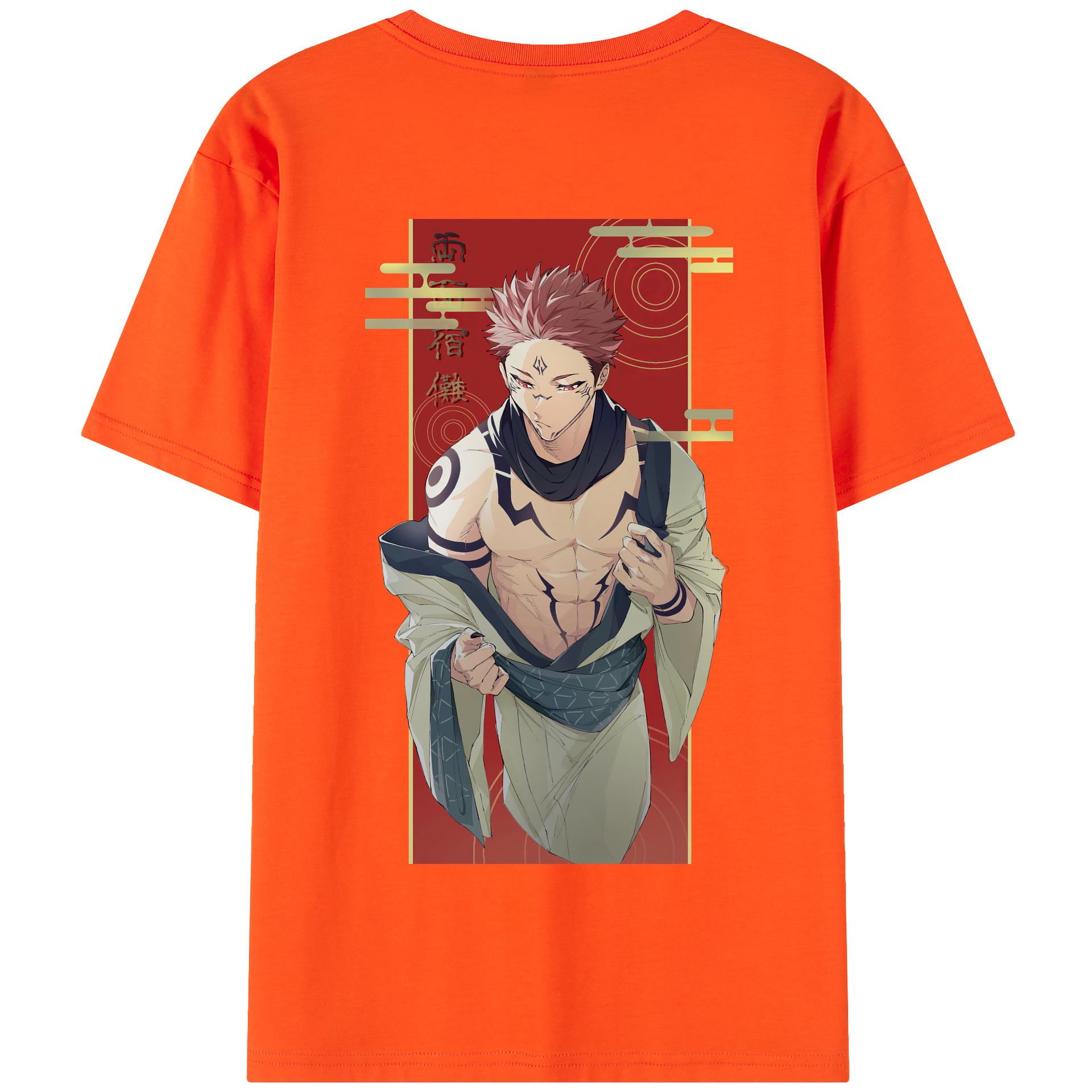 （画像用） 呪術廻戦 Jujutsu Kaisen 綿100％半袖Tシャツ（背面プリント）