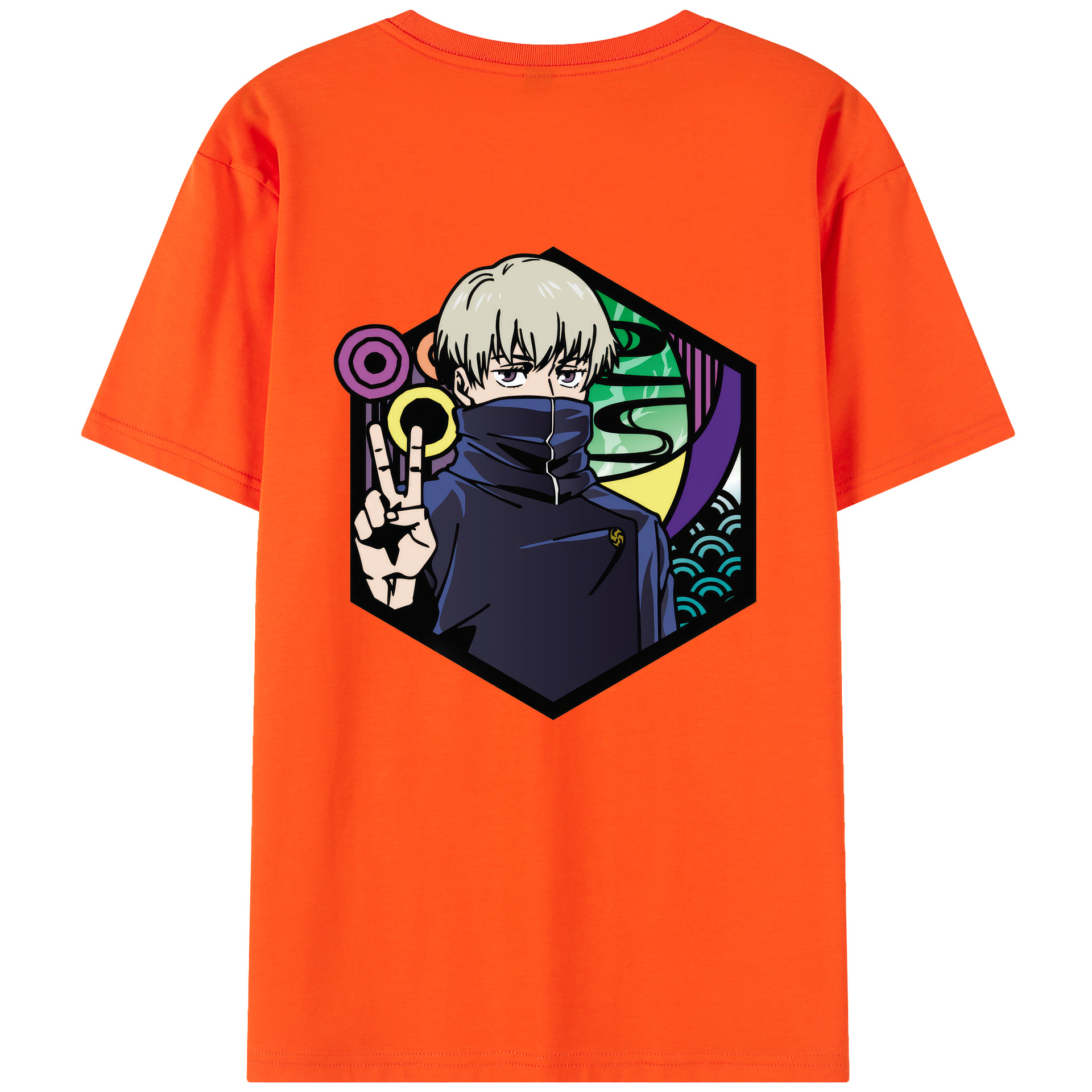 （画像用） 呪術廻戦 Jujutsu Kaisen 綿100％半袖Tシャツ（背面プリント）