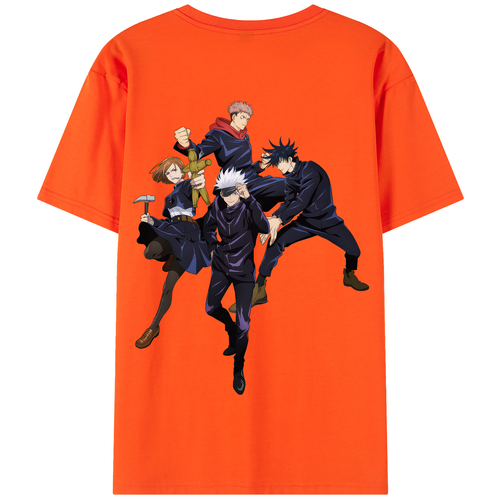 （画像用） 呪術廻戦 Jujutsu Kaisen 綿100％半袖Tシャツ（背面プリント）