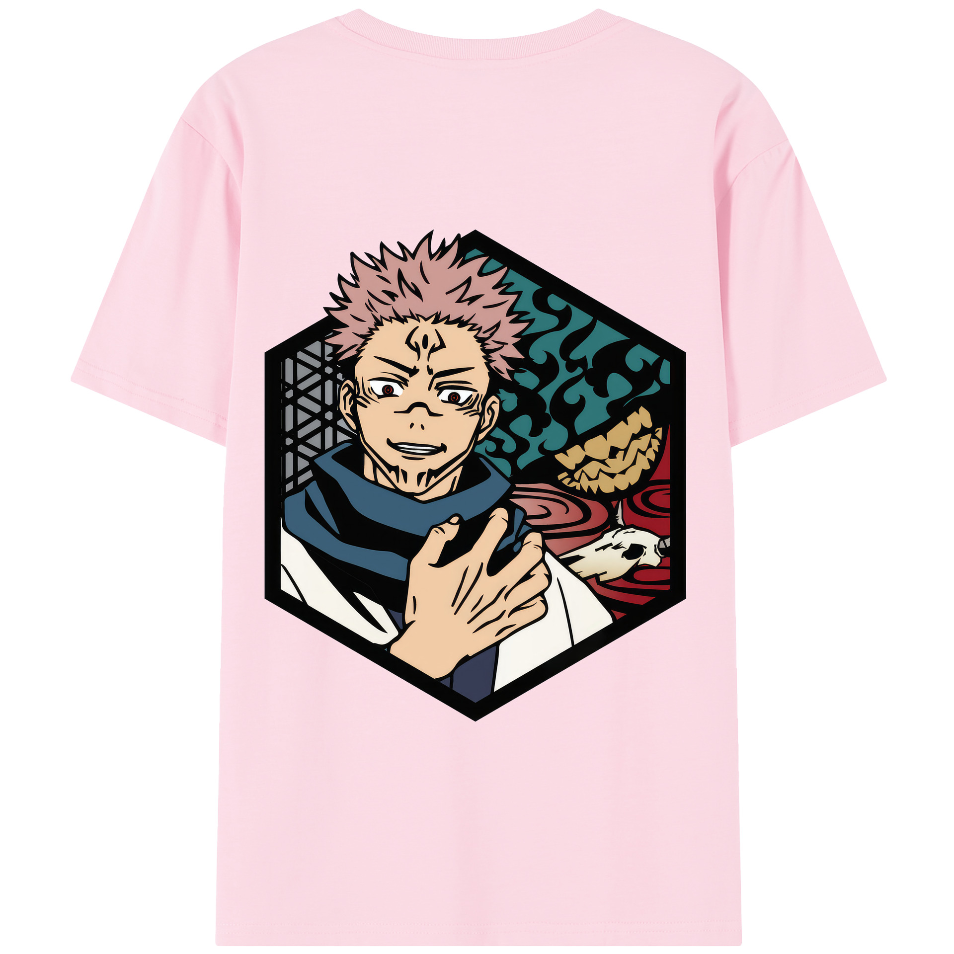 （画像用） 呪術廻戦 Jujutsu Kaisen 綿100％半袖Tシャツ（背面プリント）