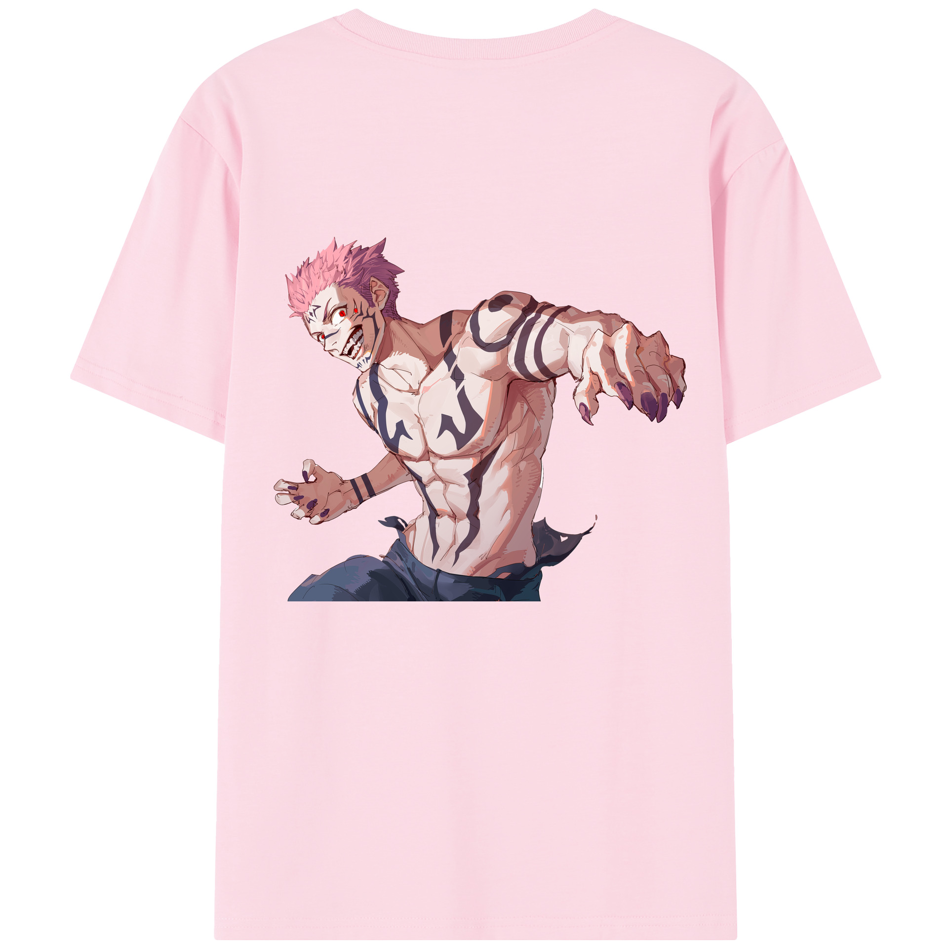 （画像用） 呪術廻戦 Jujutsu Kaisen 綿100％半袖Tシャツ（背面プリント）