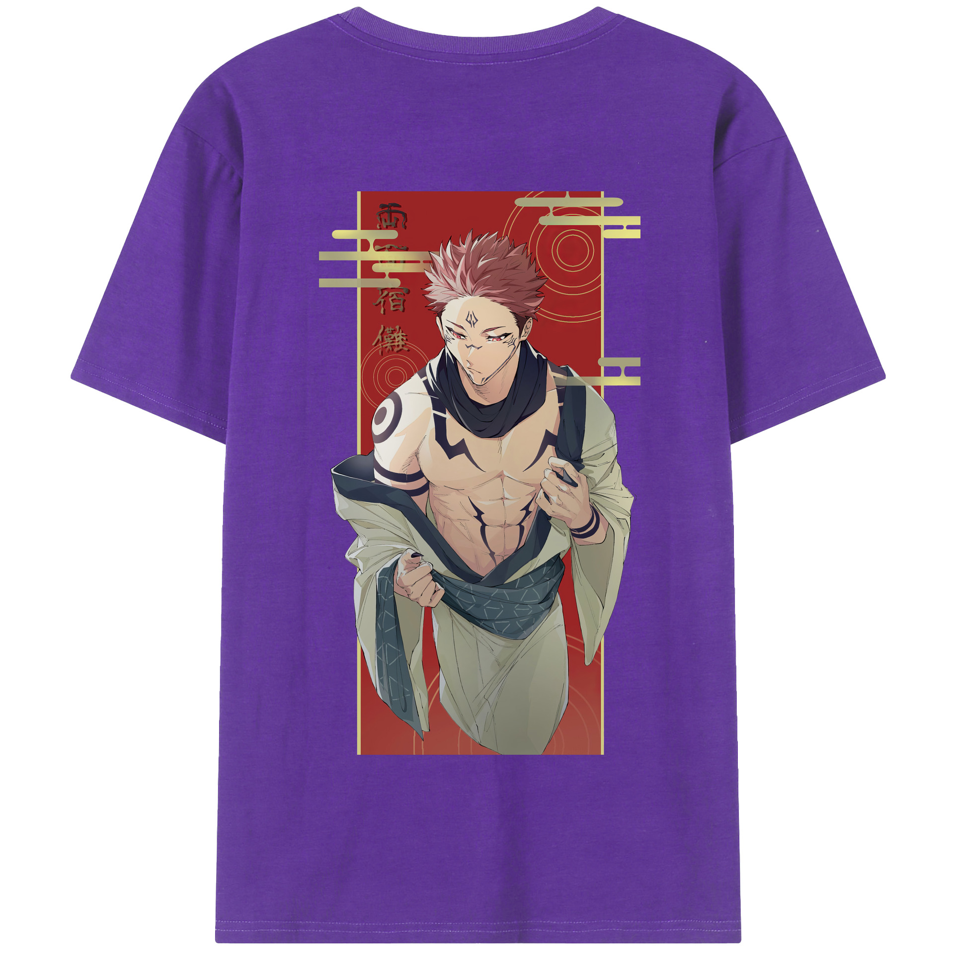（画像用） 呪術廻戦 Jujutsu Kaisen 綿100％半袖Tシャツ（背面プリント）