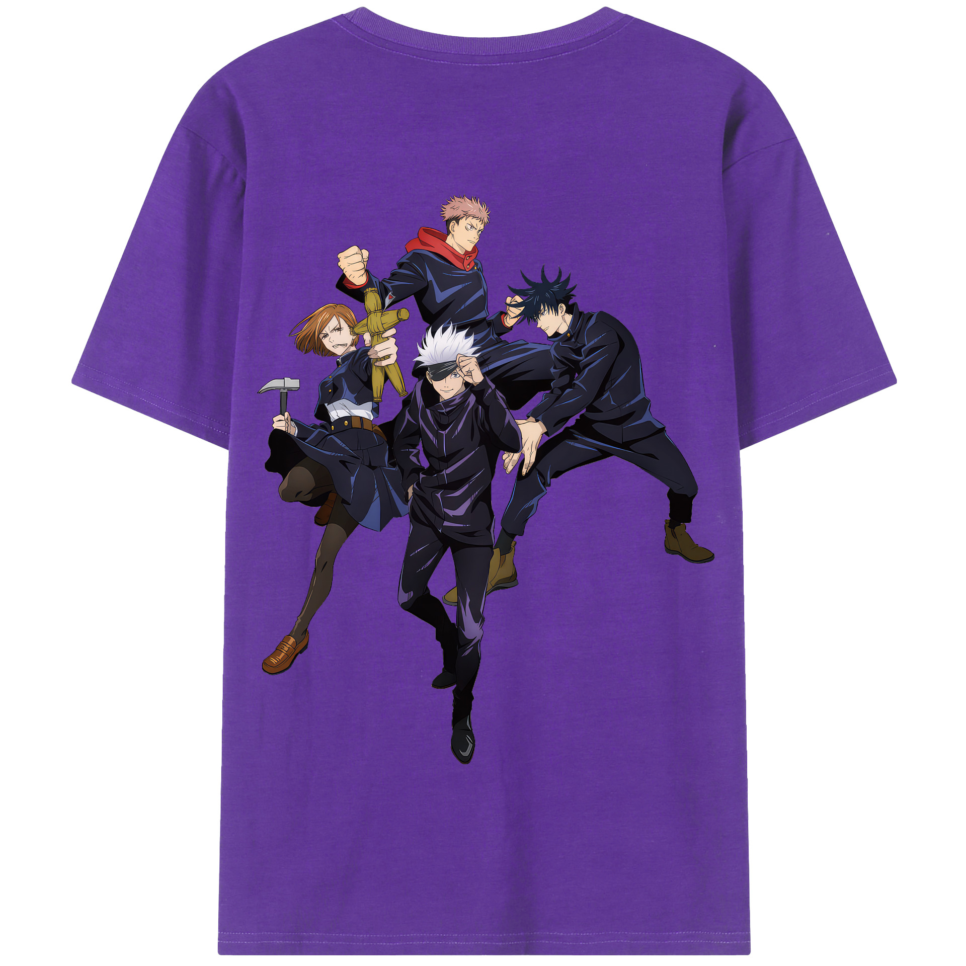 （画像用） 呪術廻戦 Jujutsu Kaisen 綿100％半袖Tシャツ（背面プリント）