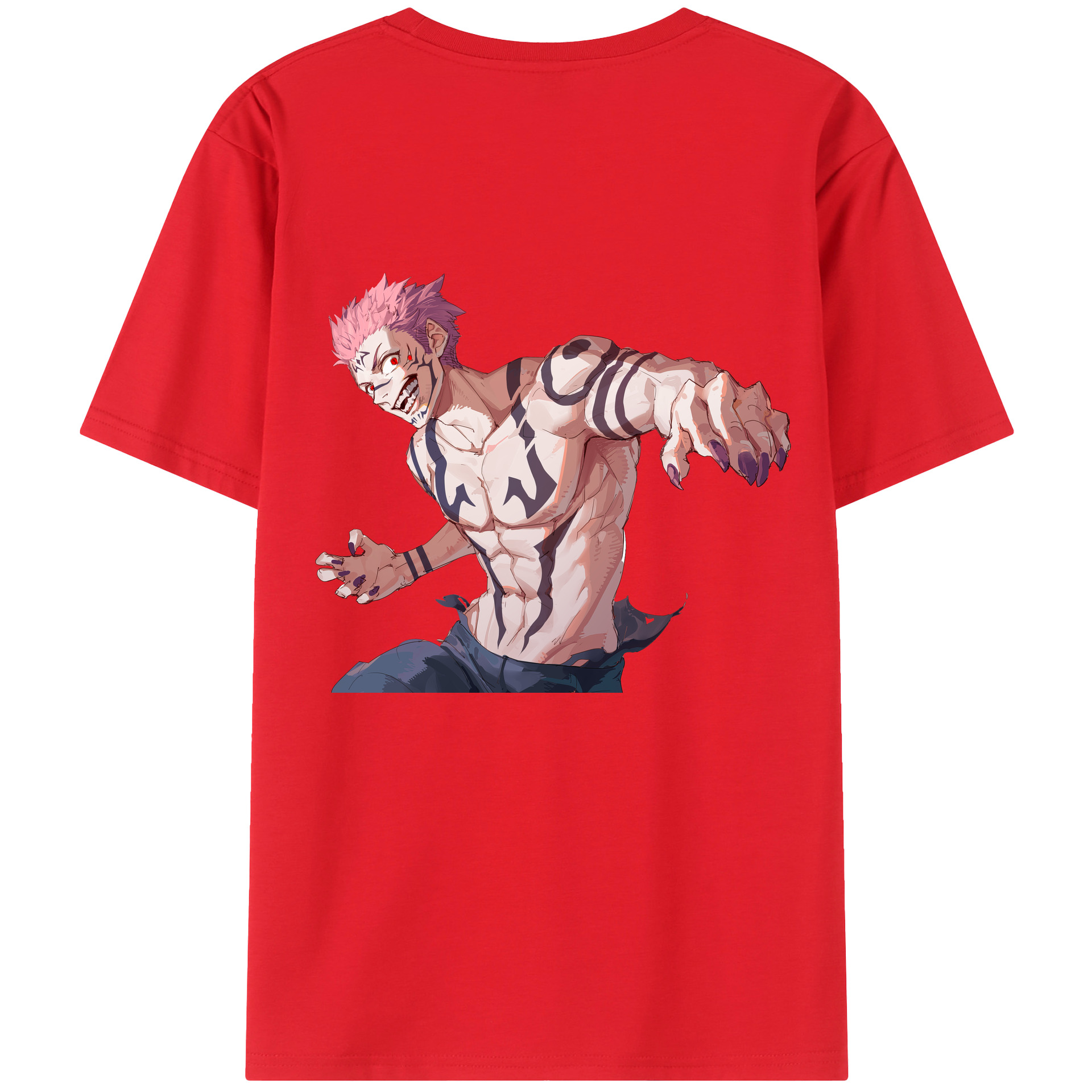 （画像用） 呪術廻戦 Jujutsu Kaisen 綿100％半袖Tシャツ（背面プリント）