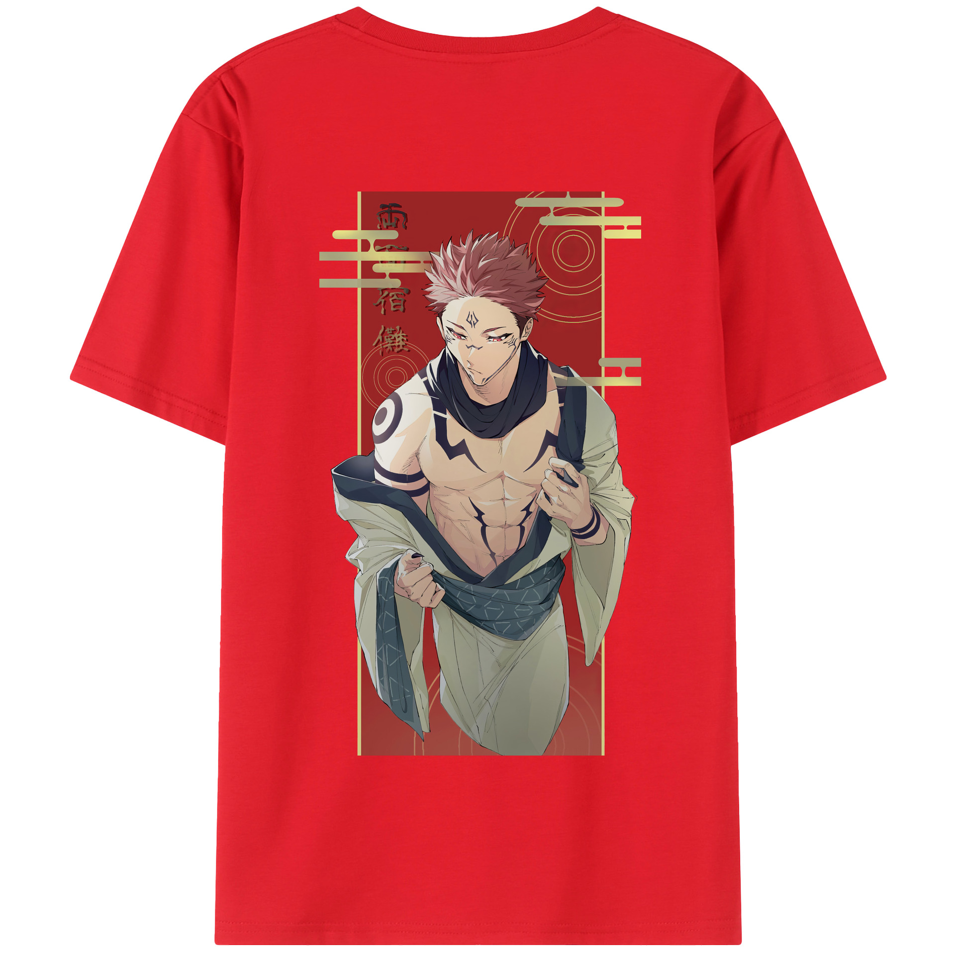 （画像用） 呪術廻戦 Jujutsu Kaisen 綿100％半袖Tシャツ（背面プリント）