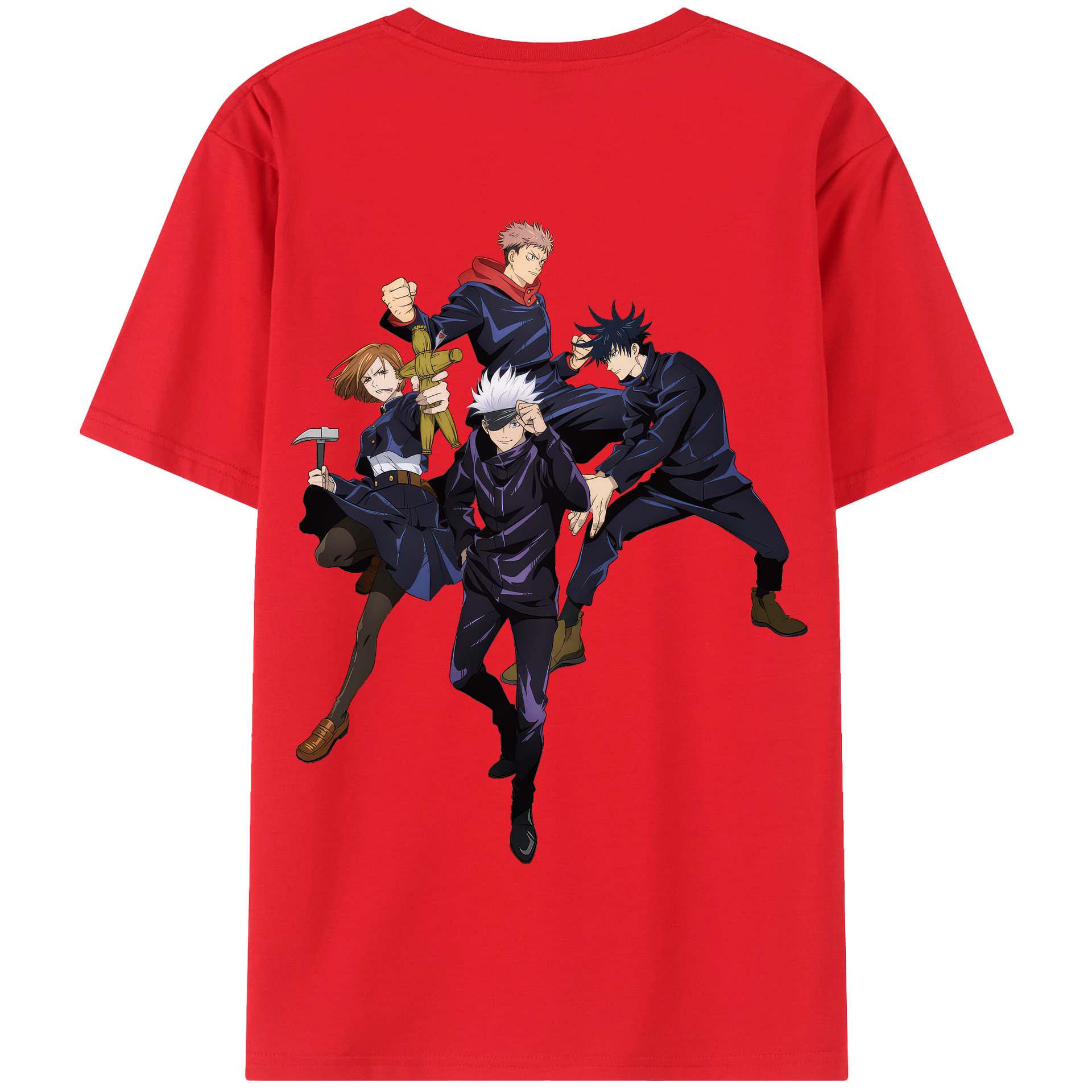 （画像用） 呪術廻戦 Jujutsu Kaisen 綿100％半袖Tシャツ（背面プリント）
