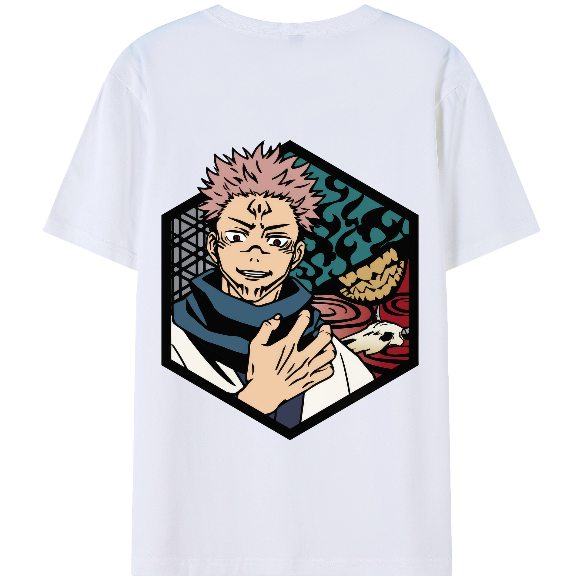 （画像用） 呪術廻戦 Jujutsu Kaisen 綿100％半袖Tシャツ（背面プリント）