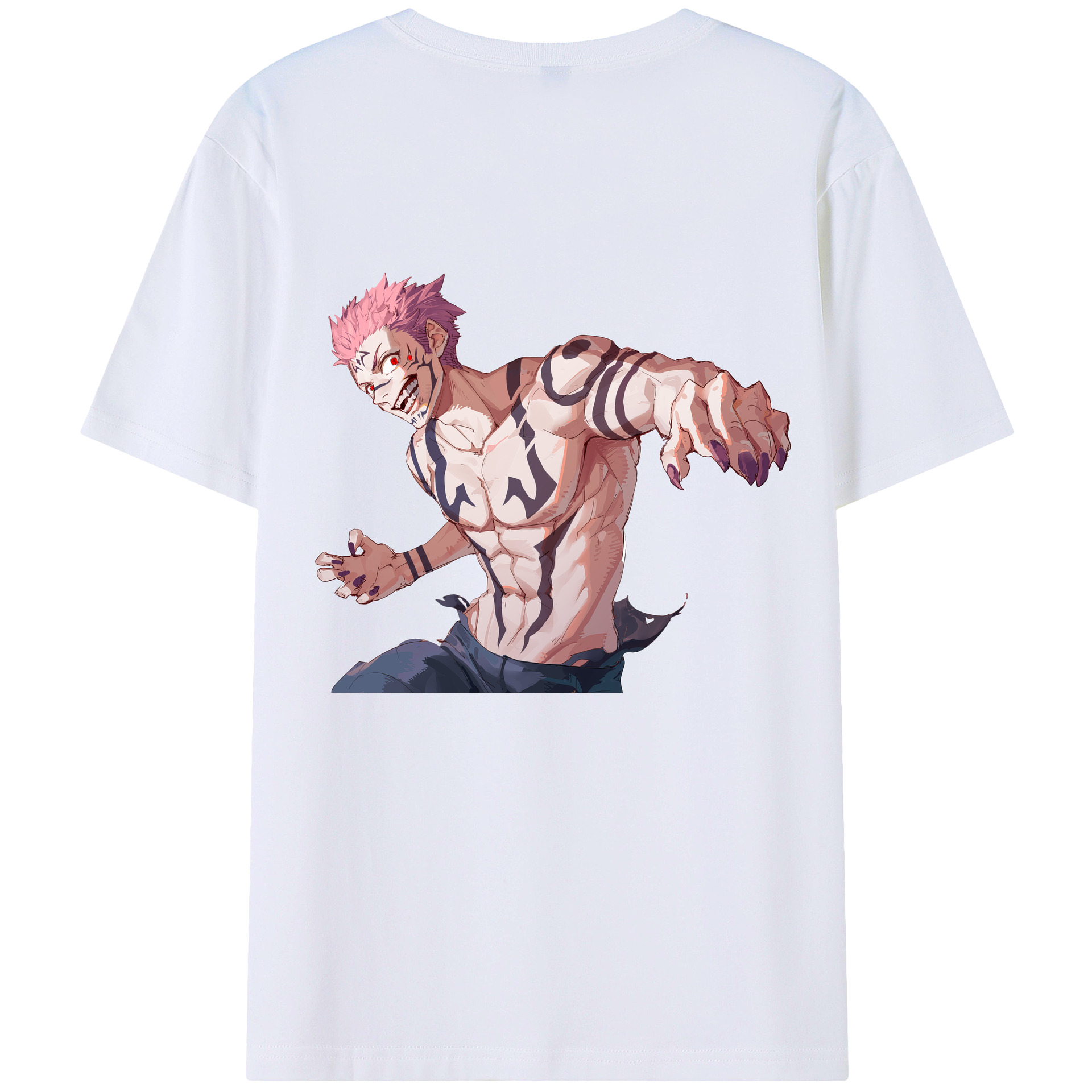 （画像用） 呪術廻戦 Jujutsu Kaisen 綿100％半袖Tシャツ（背面プリント）