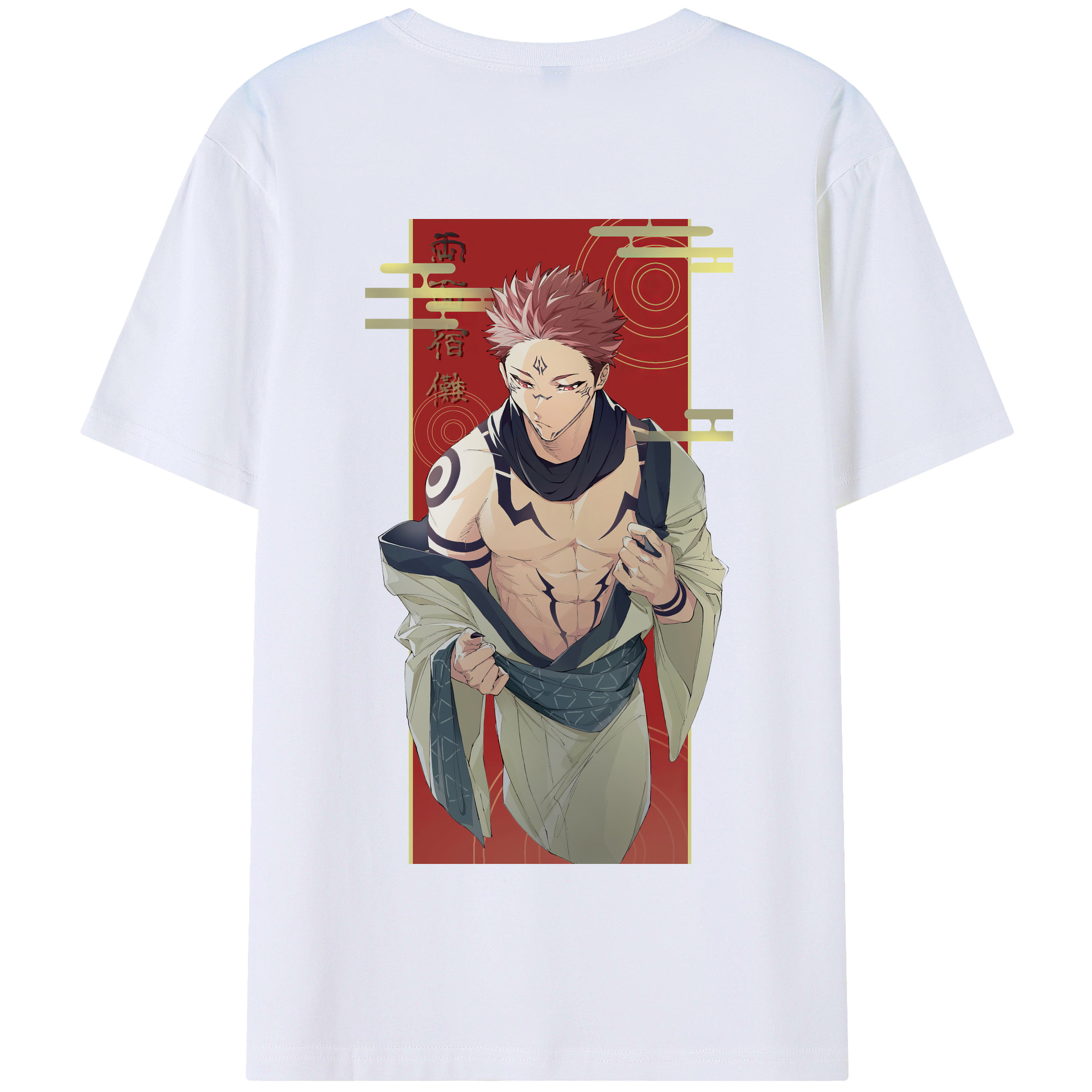 （画像用） 呪術廻戦 Jujutsu Kaisen 綿100％半袖Tシャツ（背面プリント）