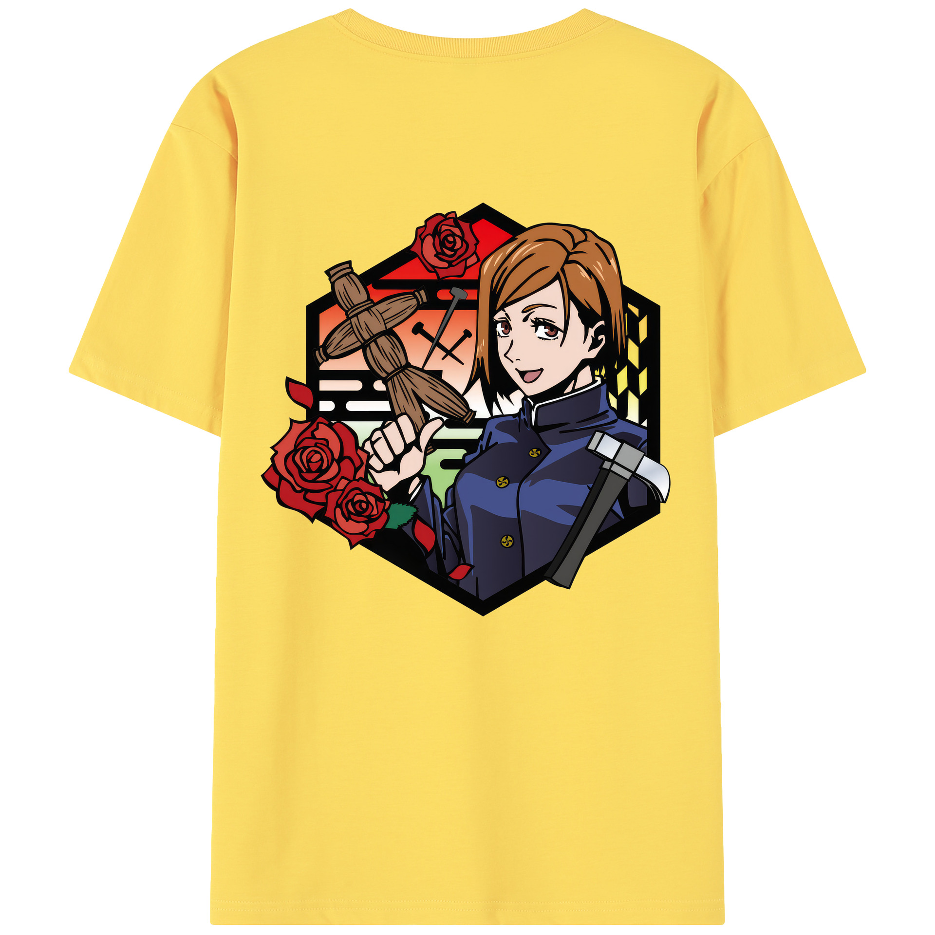（画像用） 呪術廻戦 Jujutsu Kaisen 綿100％半袖Tシャツ（背面プリント）