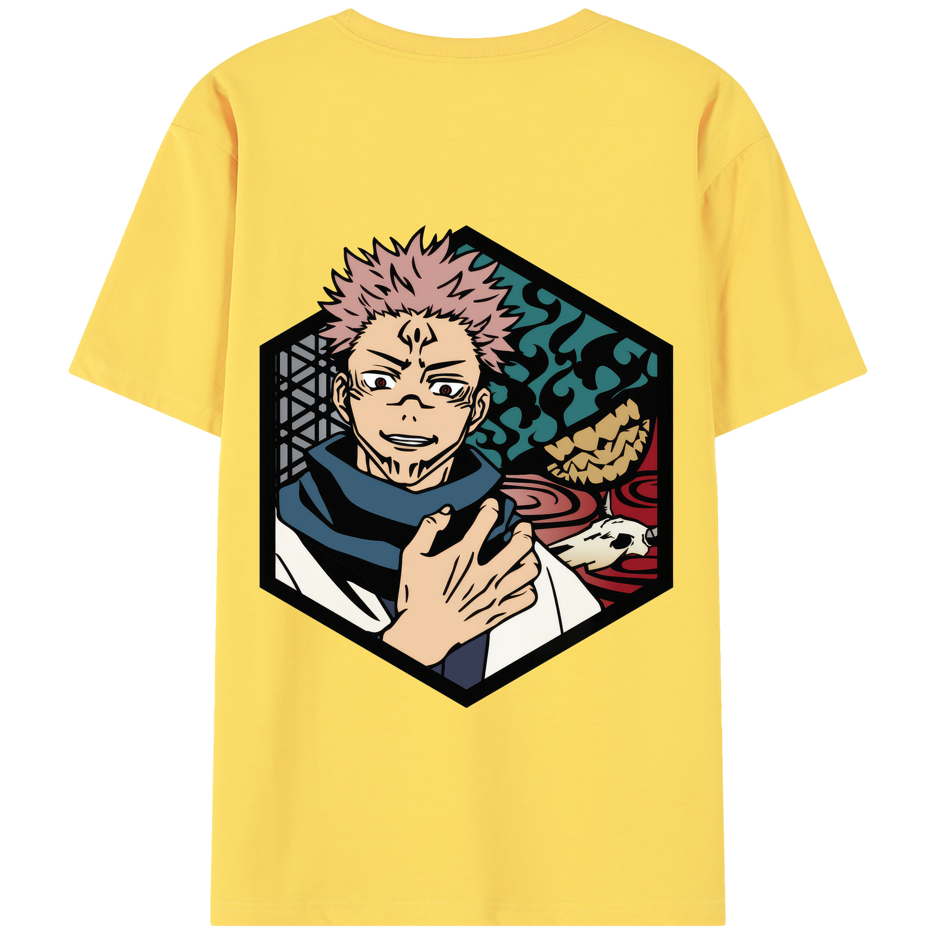 （画像用） 呪術廻戦 Jujutsu Kaisen 綿100％半袖Tシャツ（背面プリント）