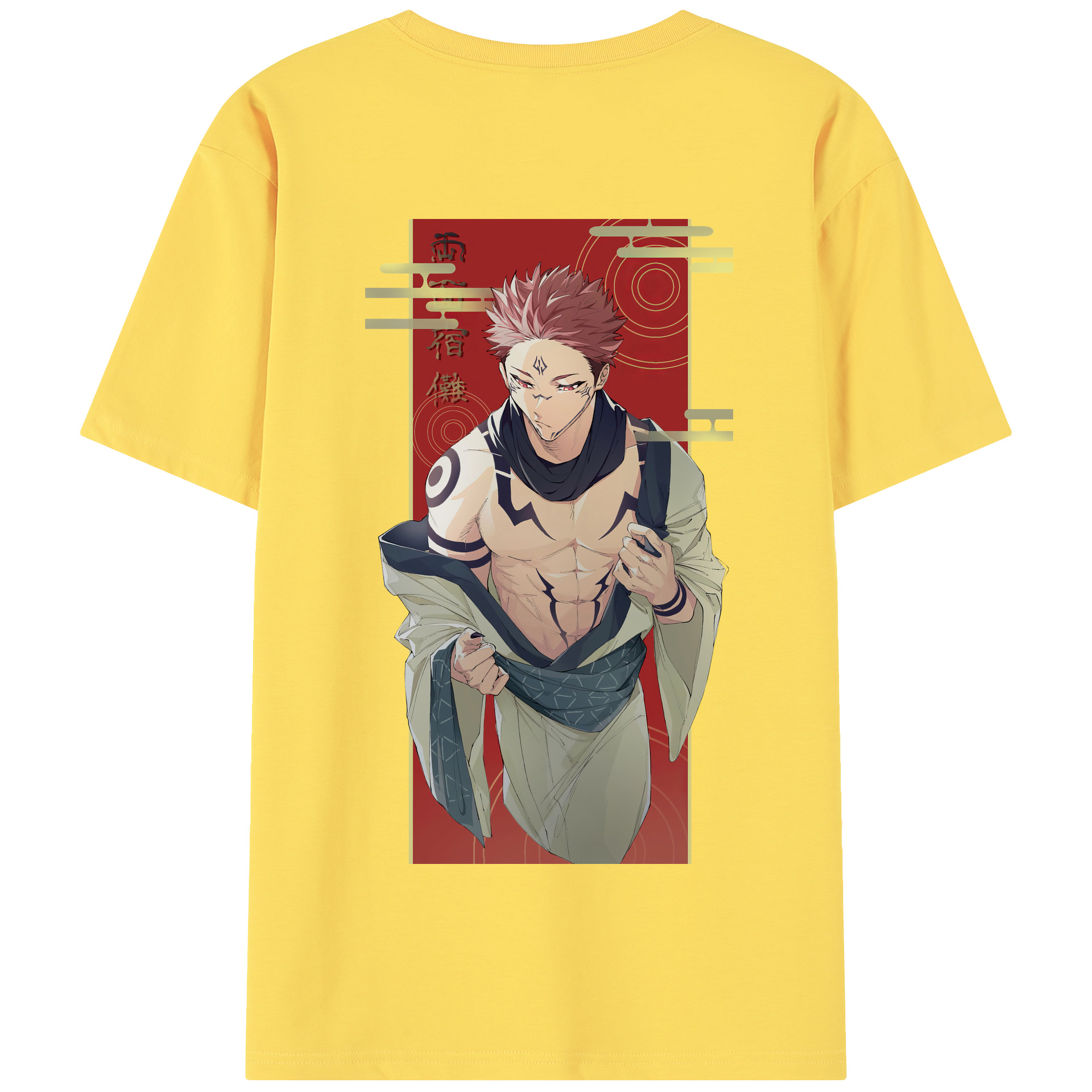 （画像用） 呪術廻戦 Jujutsu Kaisen 綿100％半袖Tシャツ（背面プリント）