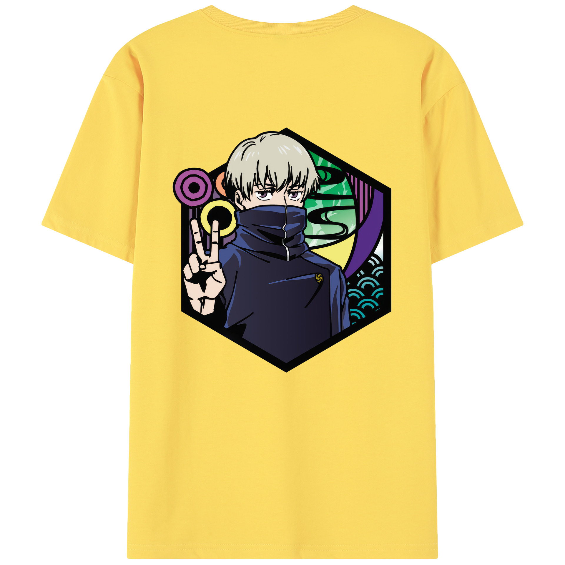 （画像用） 呪術廻戦 Jujutsu Kaisen 綿100％半袖Tシャツ（背面プリント）