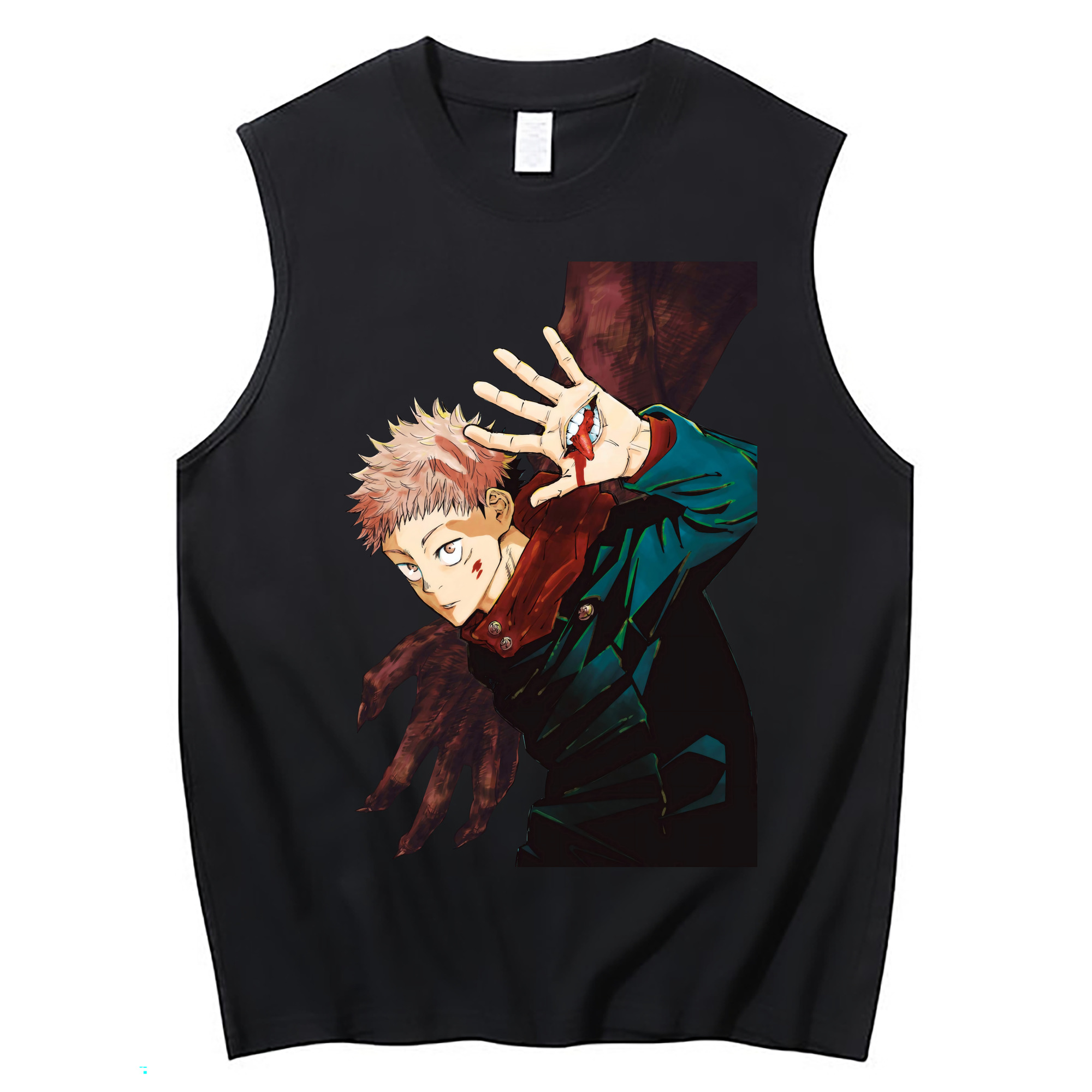 （画像用） 呪術廻戦 Jujutsu Kaisen コットン100％タンクトップ（フロントプリント）