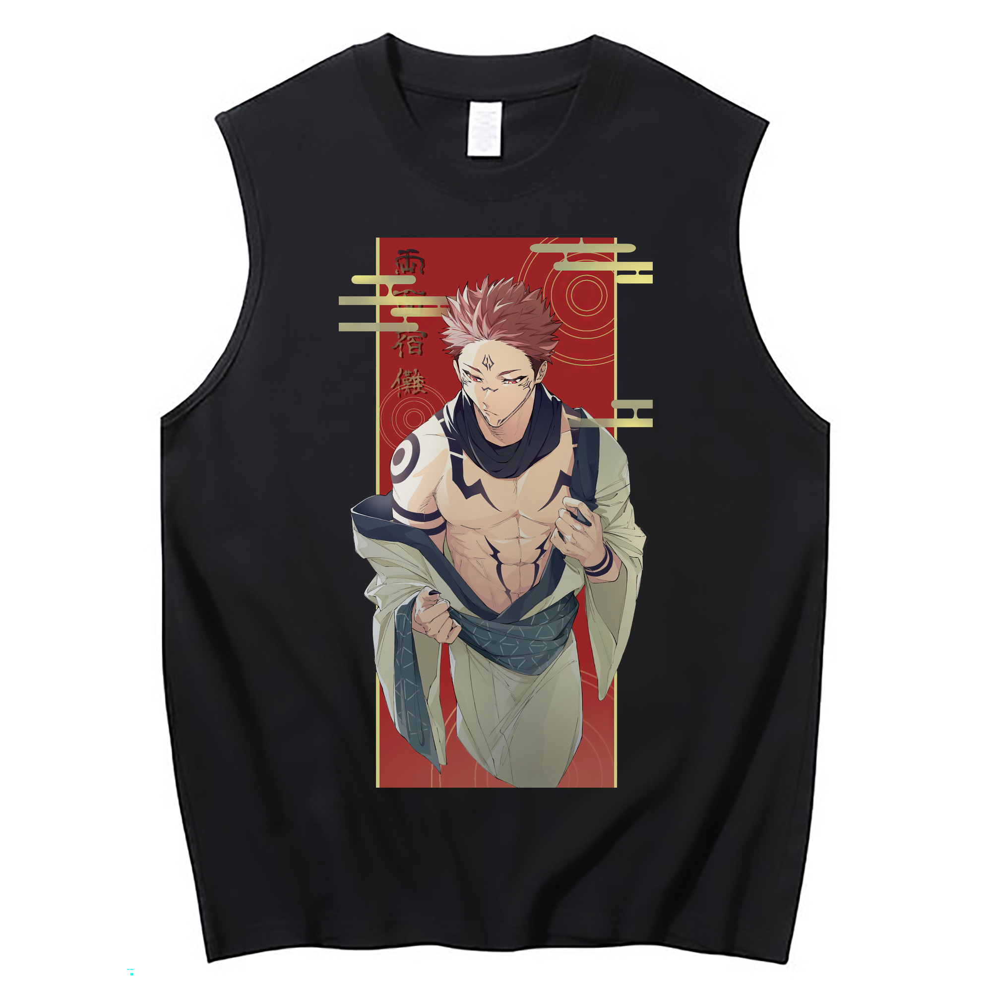 （画像用） 呪術廻戦 Jujutsu Kaisen コットン100％タンクトップ（フロントプリント）