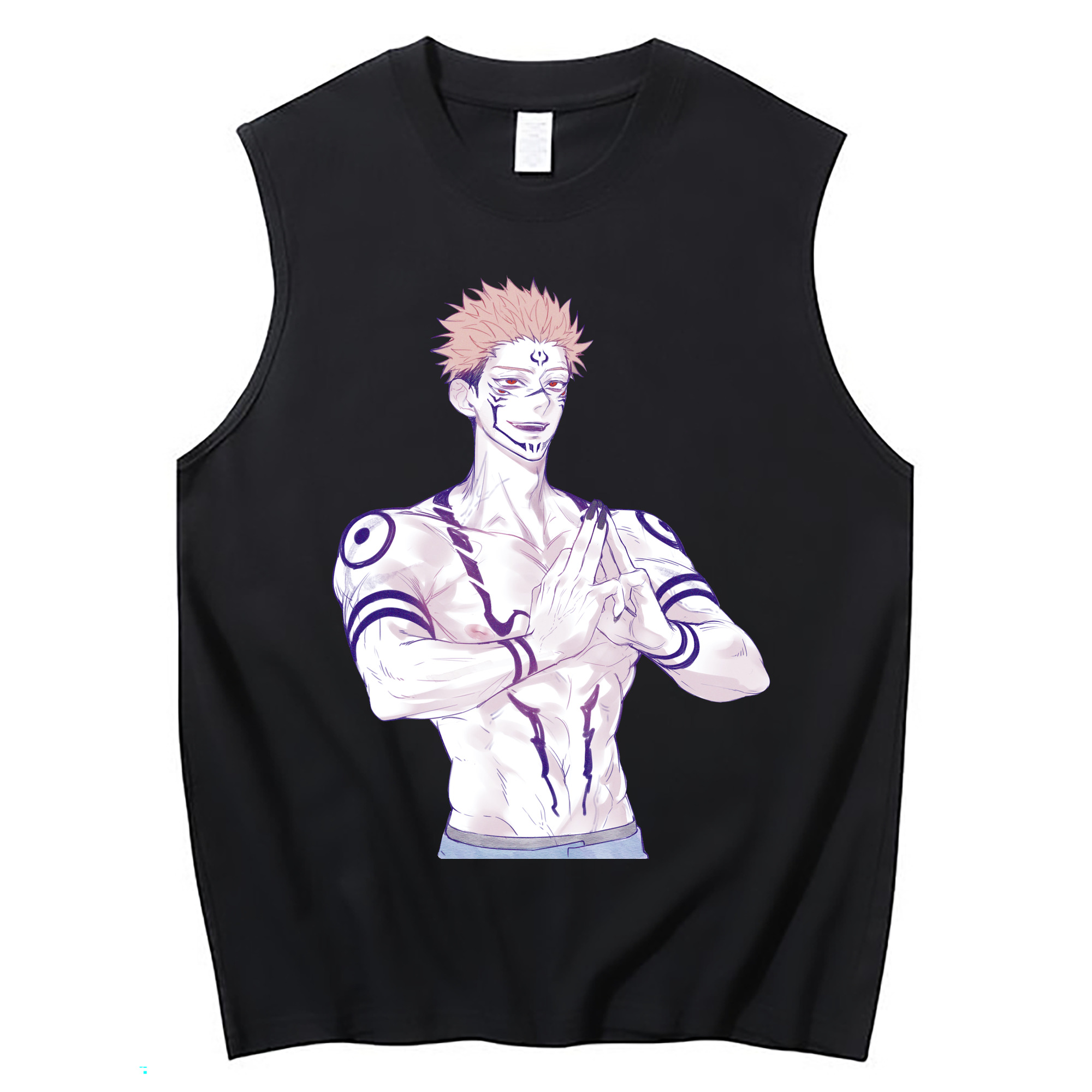 （画像用） 呪術廻戦 Jujutsu Kaisen コットン100％タンクトップ（フロントプリント）