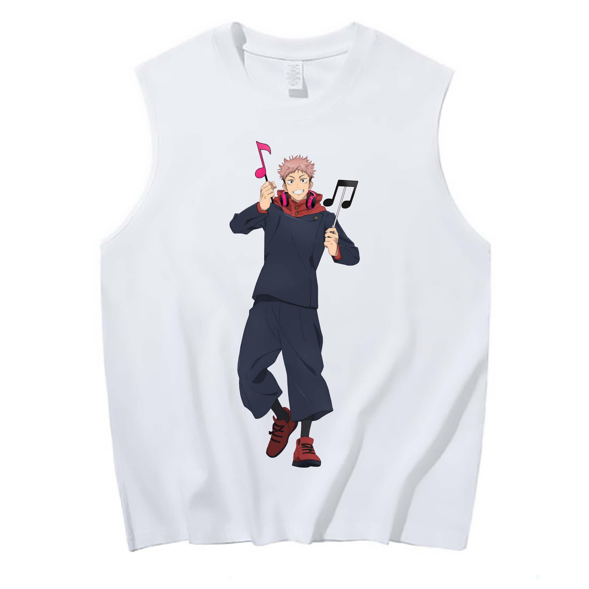 （画像用） 呪術廻戦 Jujutsu Kaisen コットン100％タンクトップ（フロントプリント）