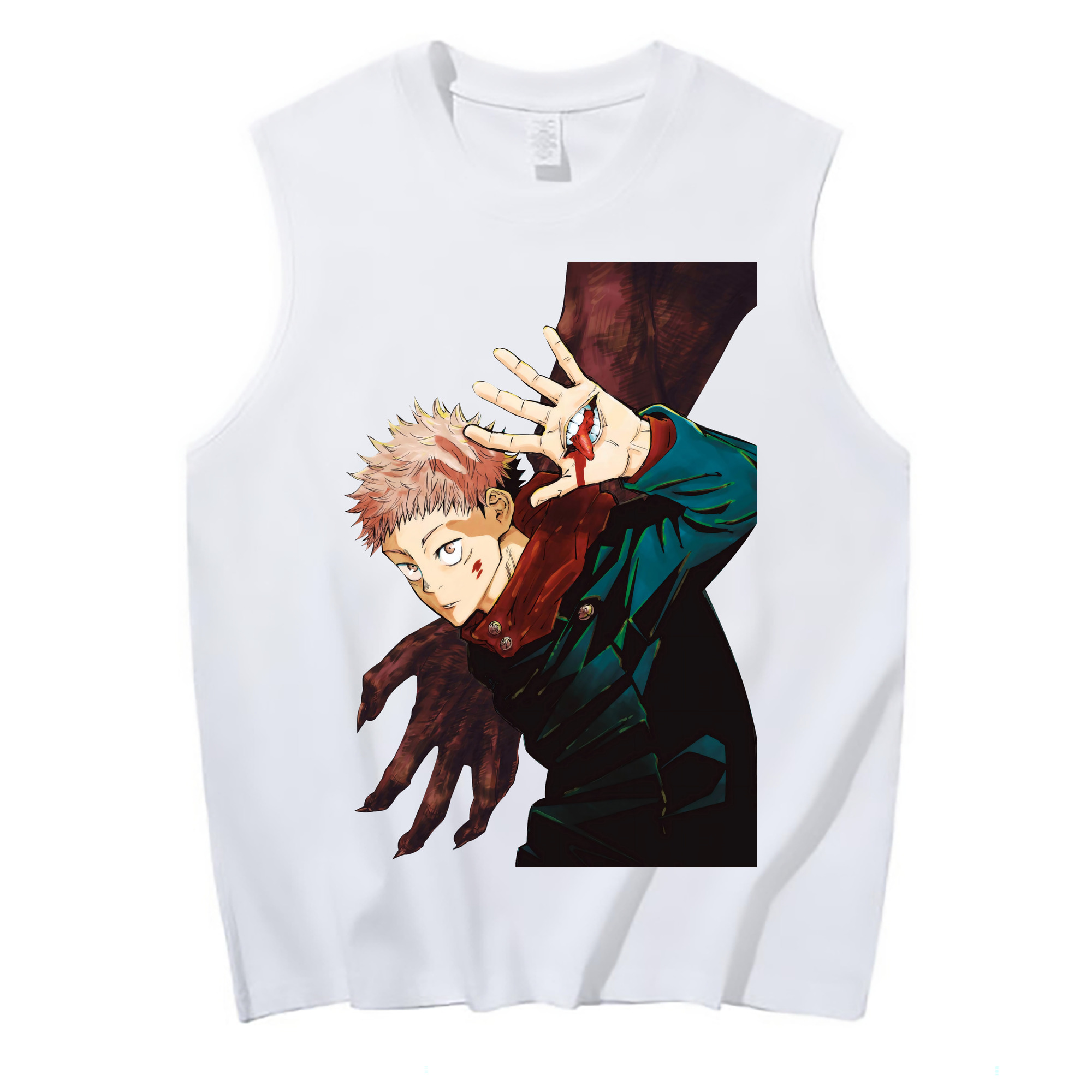 （画像用） 呪術廻戦 Jujutsu Kaisen コットン100％タンクトップ（フロントプリント）