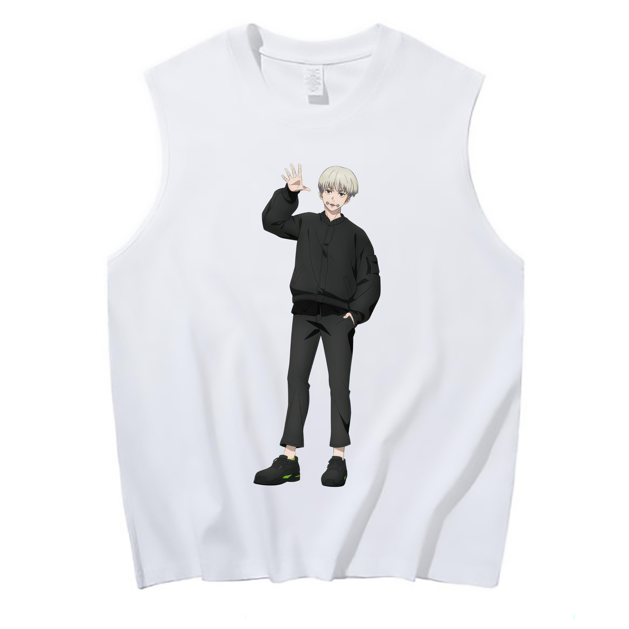 （画像用） 呪術廻戦 Jujutsu Kaisen コットン100％タンクトップ（フロントプリント）
