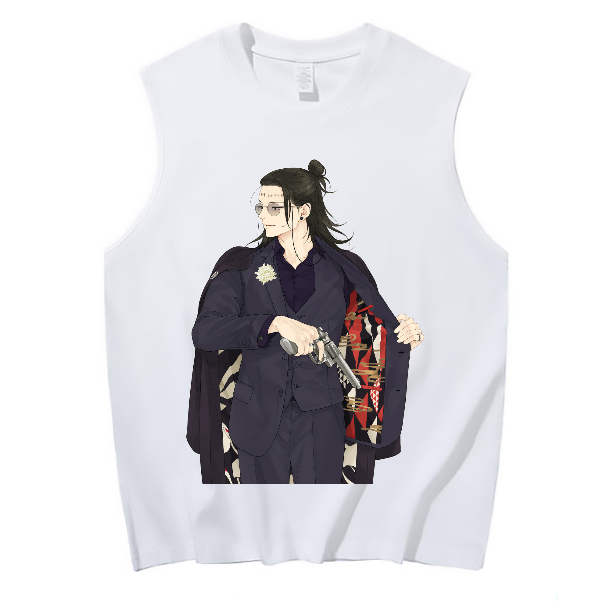 （画像用） 呪術廻戦 Jujutsu Kaisen コットン100％タンクトップ（フロントプリント）