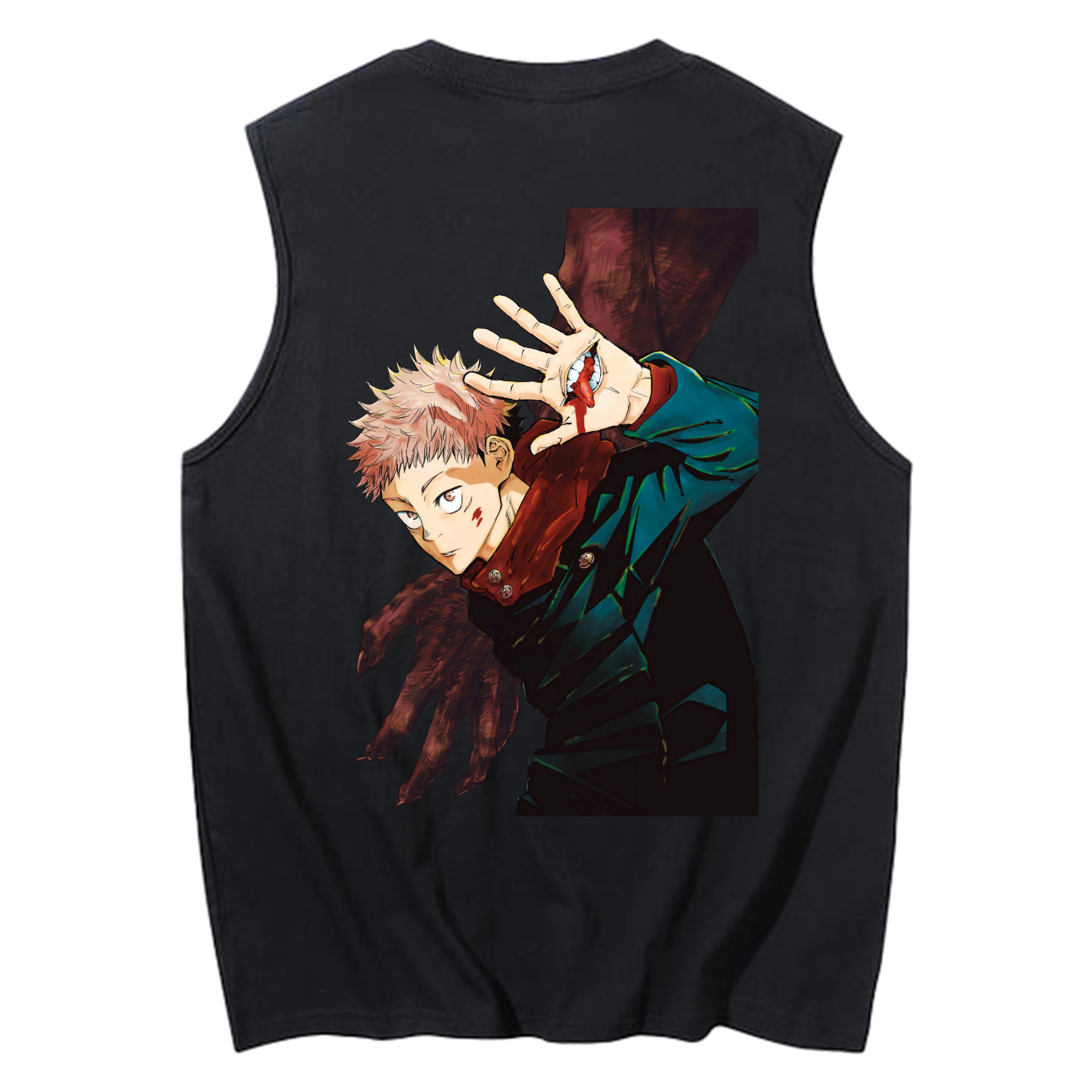 （画像用） 呪術廻戦 Jujutsu Kaisen コットン100％タンクトップ（背面プリント）