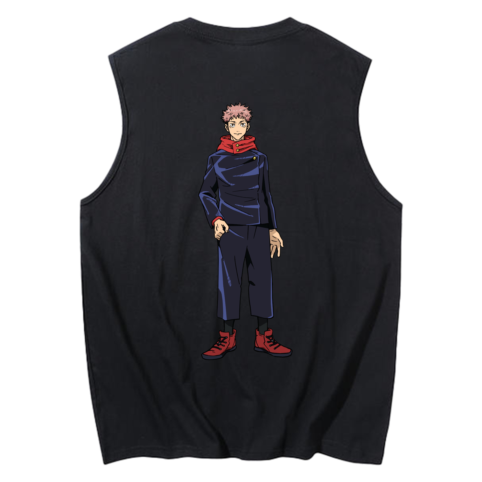 （画像用） 呪術廻戦 Jujutsu Kaisen コットン100％タンクトップ（背面プリント）