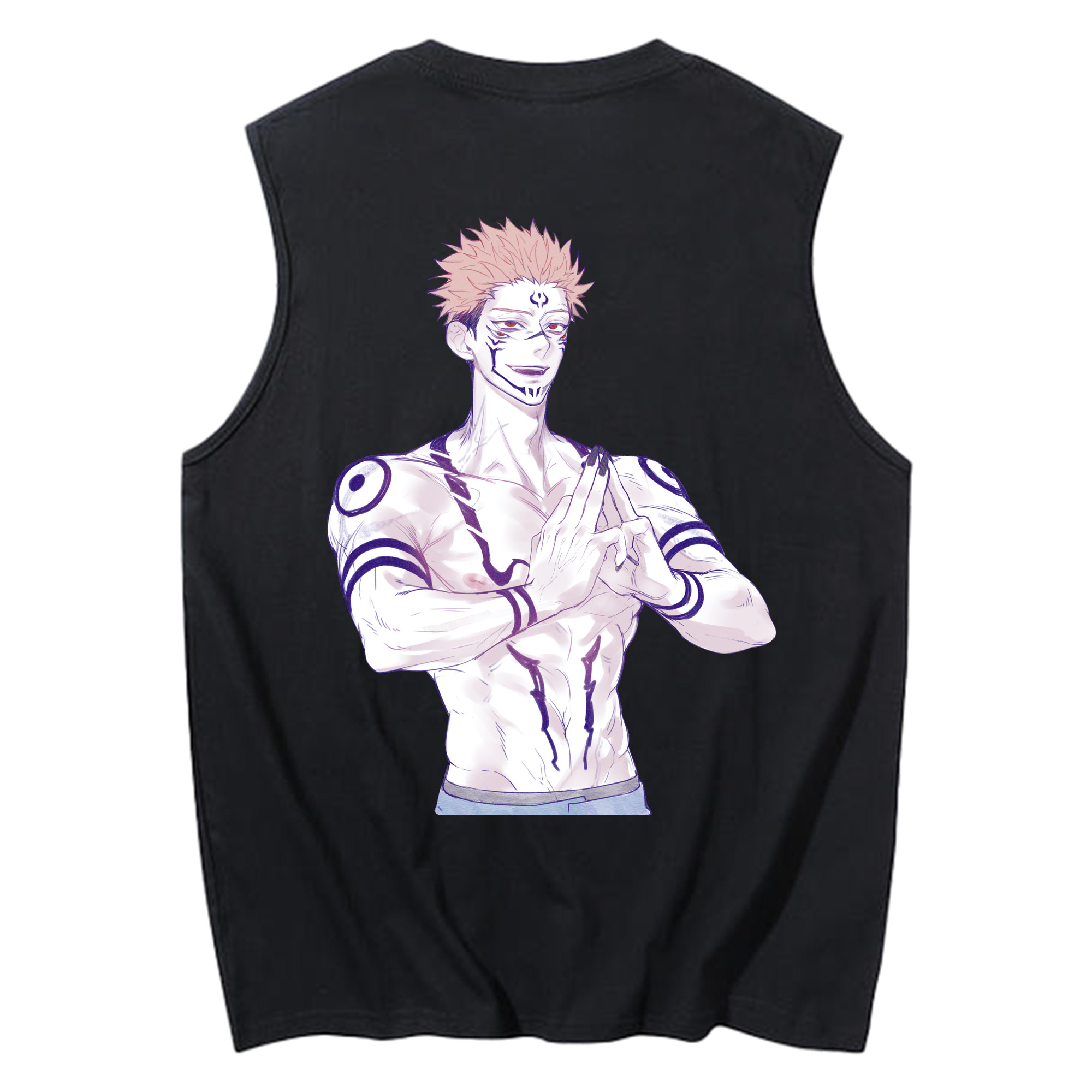 （画像用） 呪術廻戦 Jujutsu Kaisen コットン100％タンクトップ（背面プリント）