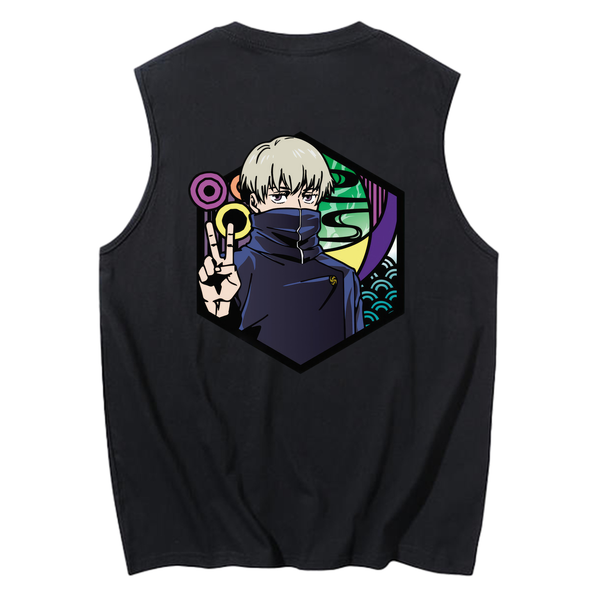 （画像用） 呪術廻戦 Jujutsu Kaisen コットン100％タンクトップ（背面プリント）