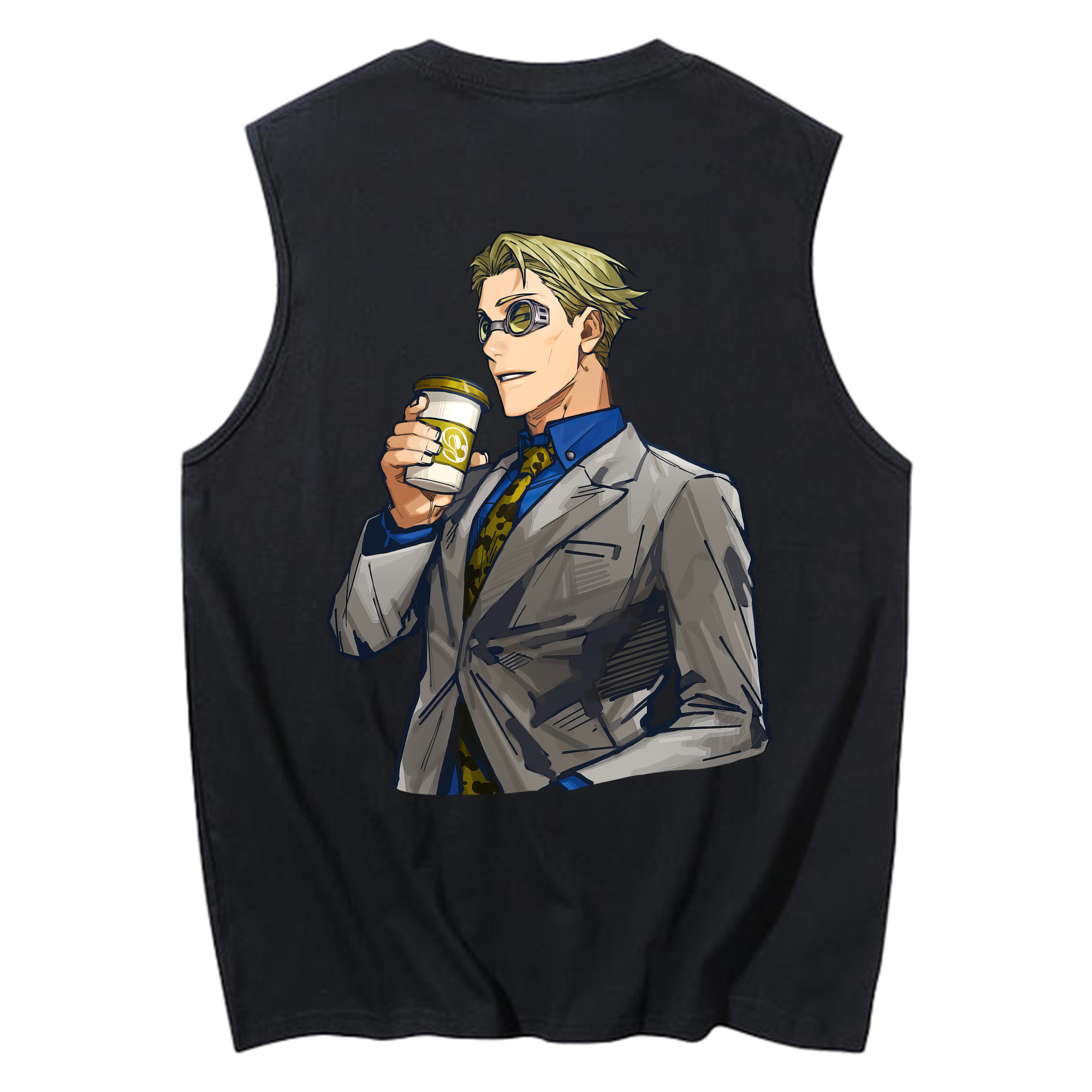 （画像用） 呪術廻戦 Jujutsu Kaisen コットン100％タンクトップ（背面プリント）