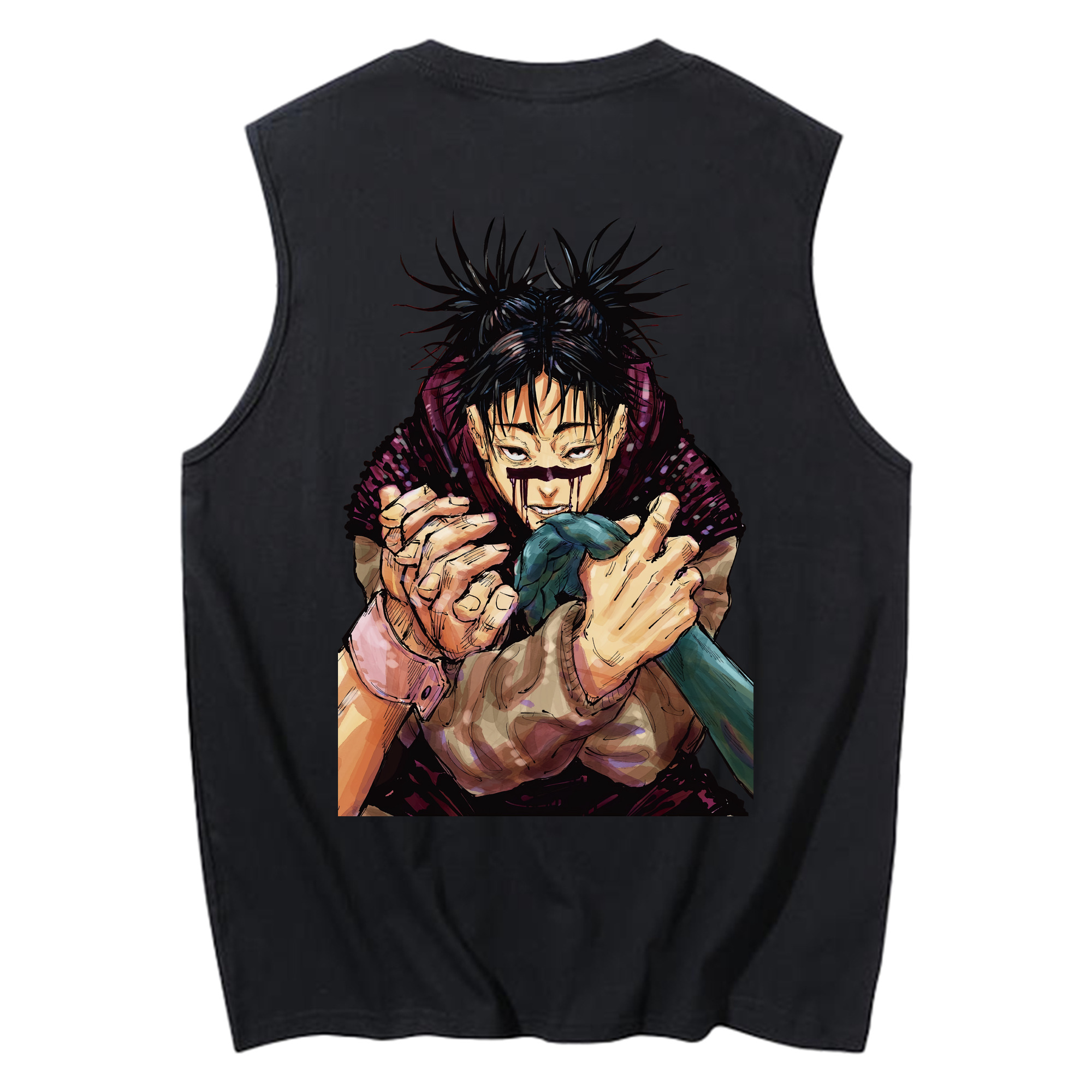 （画像用） 呪術廻戦 Jujutsu Kaisen コットン100％タンクトップ（背面プリント）
