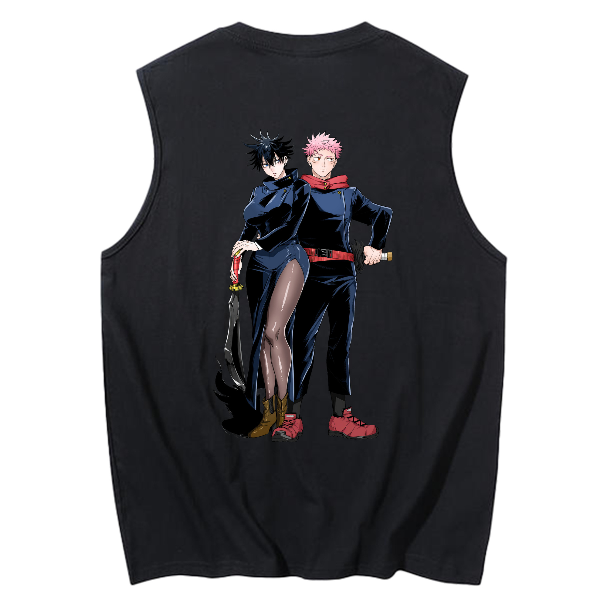 （画像用） 呪術廻戦 Jujutsu Kaisen コットン100％タンクトップ（背面プリント）