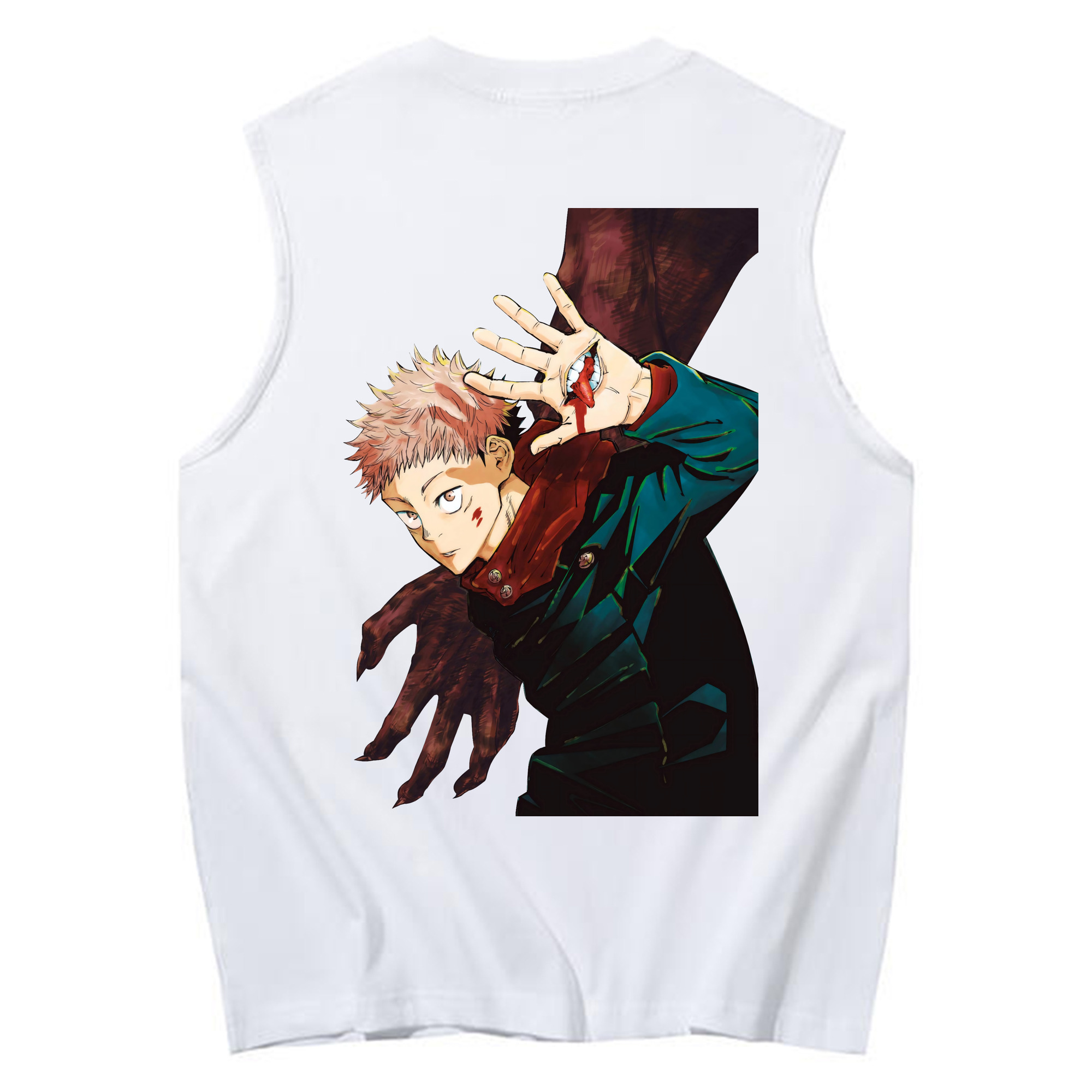 （画像用） 呪術廻戦 Jujutsu Kaisen コットン100％タンクトップ（背面プリント）