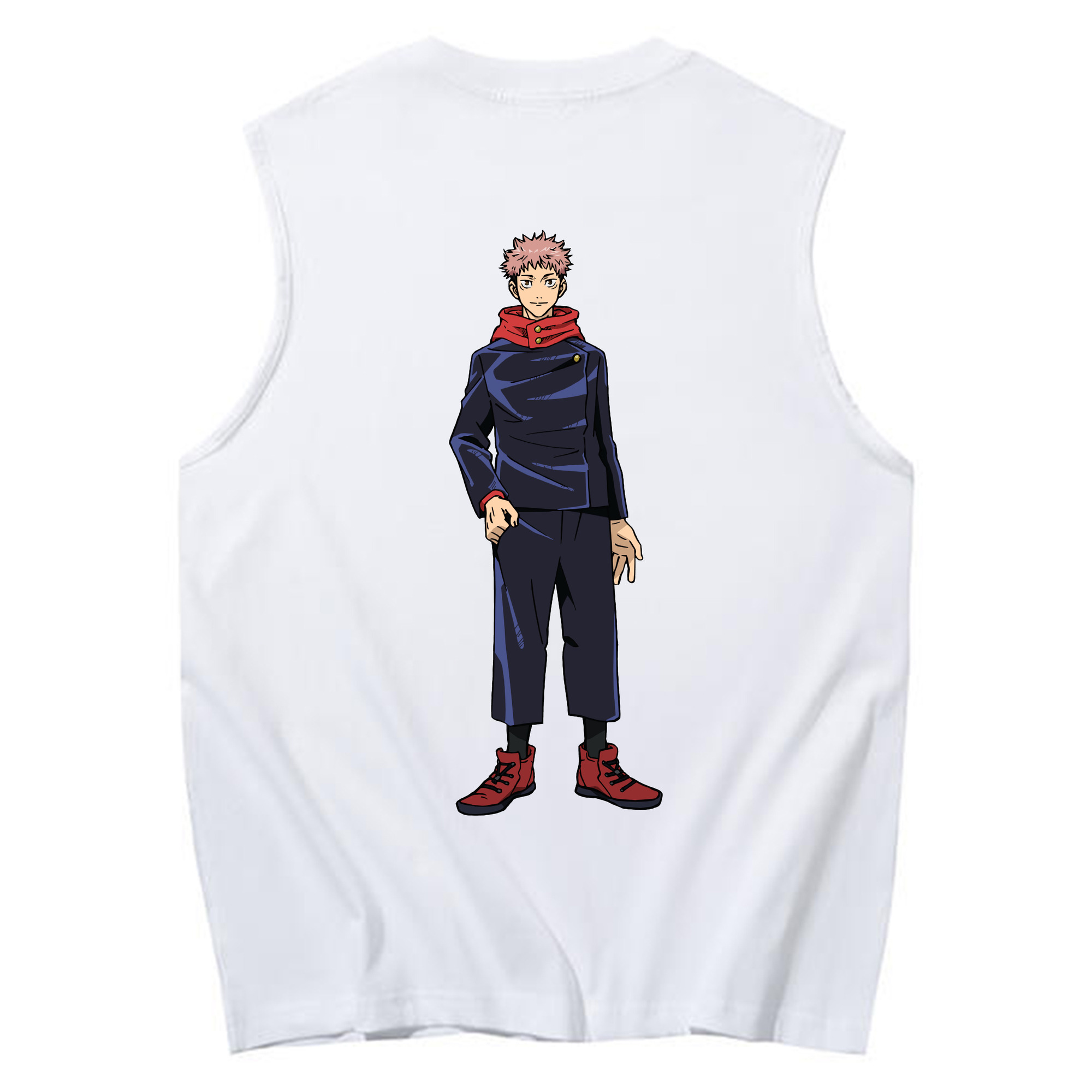 （画像用） 呪術廻戦 Jujutsu Kaisen コットン100％タンクトップ（背面プリント）