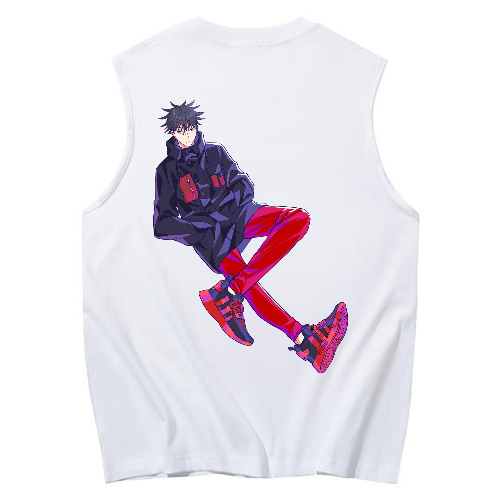 （画像用） 呪術廻戦 Jujutsu Kaisen コットン100％タンクトップ（背面プリント）