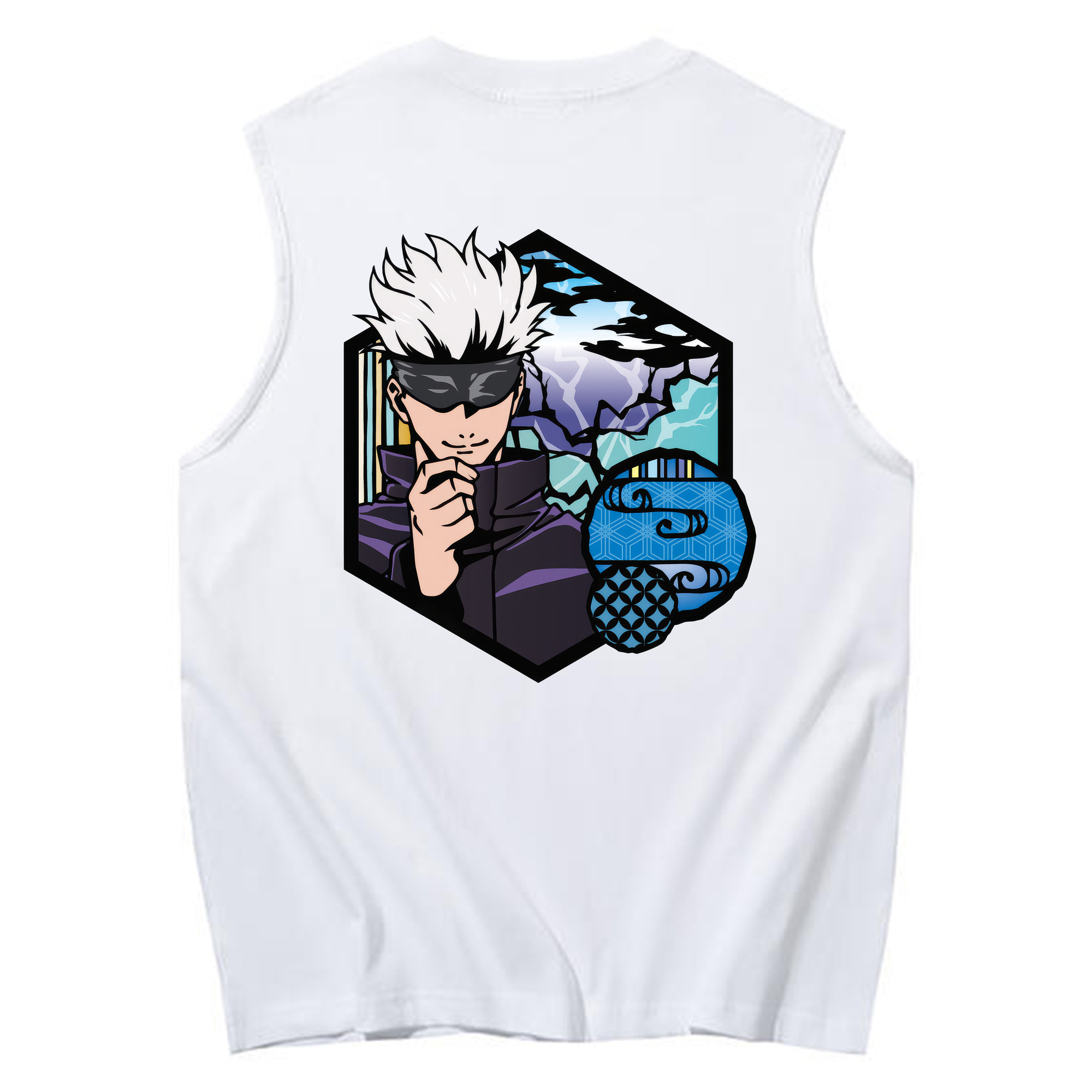 （画像用） 呪術廻戦 Jujutsu Kaisen コットン100％タンクトップ（背面プリント）