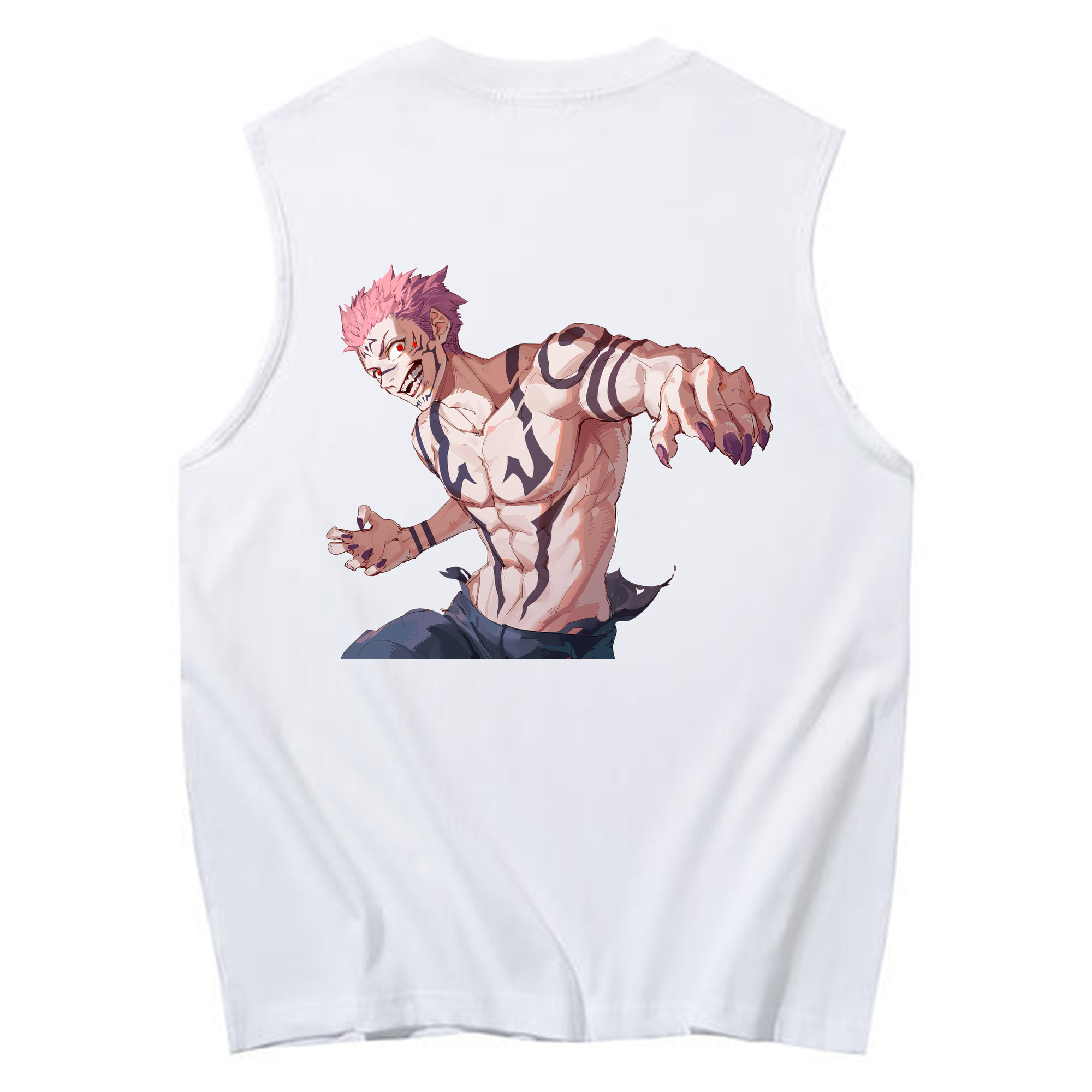 （画像用） 呪術廻戦 Jujutsu Kaisen コットン100％タンクトップ（背面プリント）