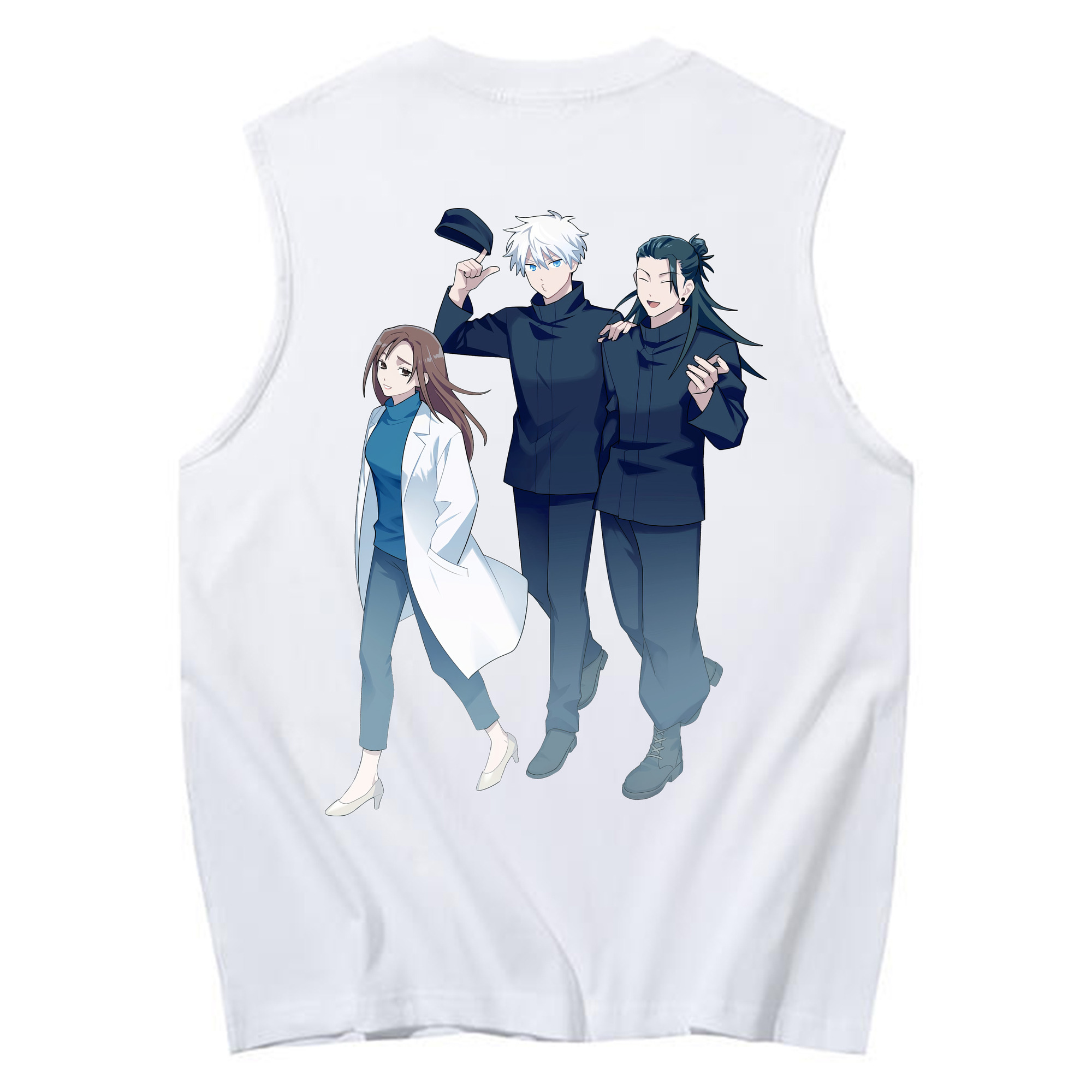 （画像用） 呪術廻戦 Jujutsu Kaisen コットン100％タンクトップ（背面プリント）