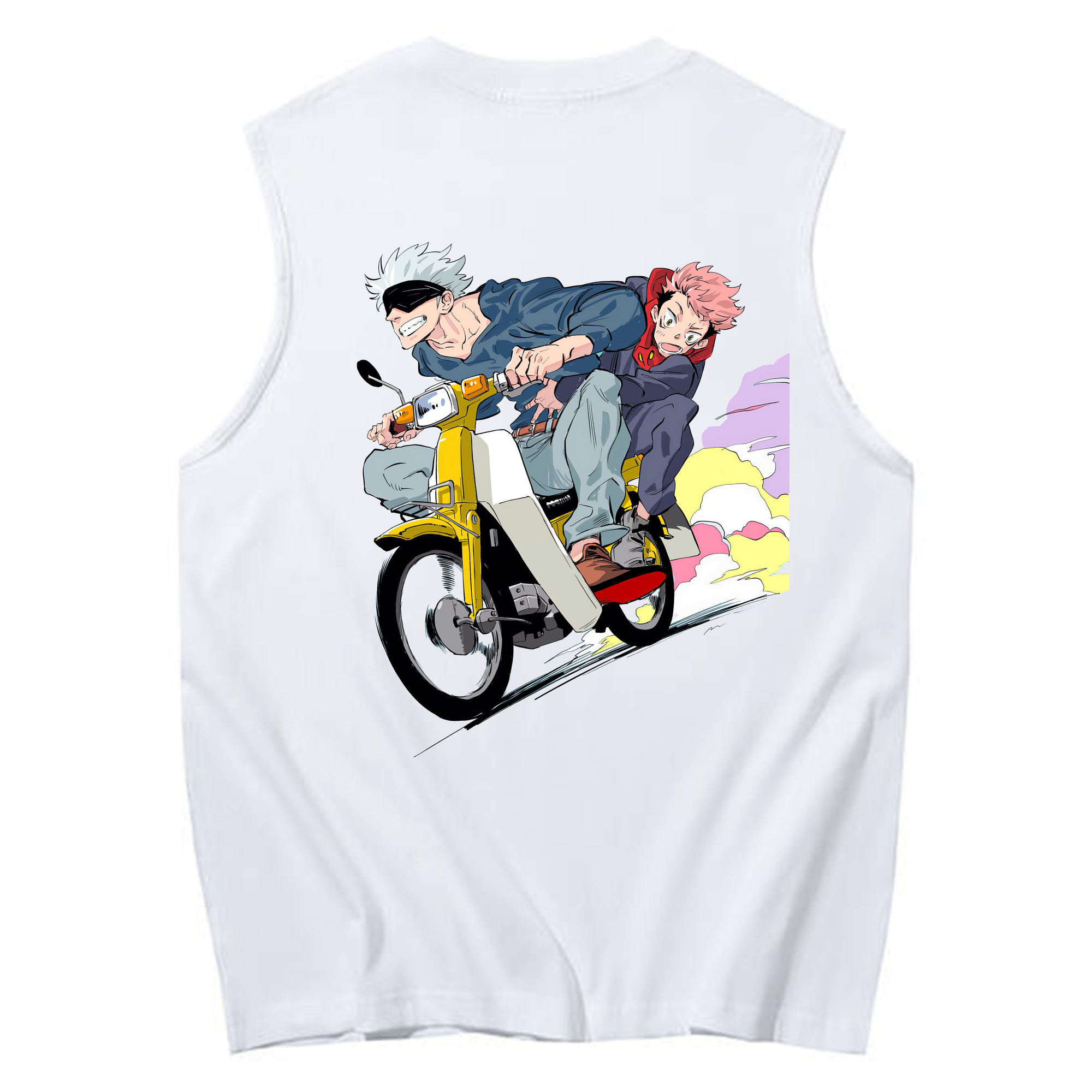 （画像用） 呪術廻戦 Jujutsu Kaisen コットン100％タンクトップ（背面プリント）