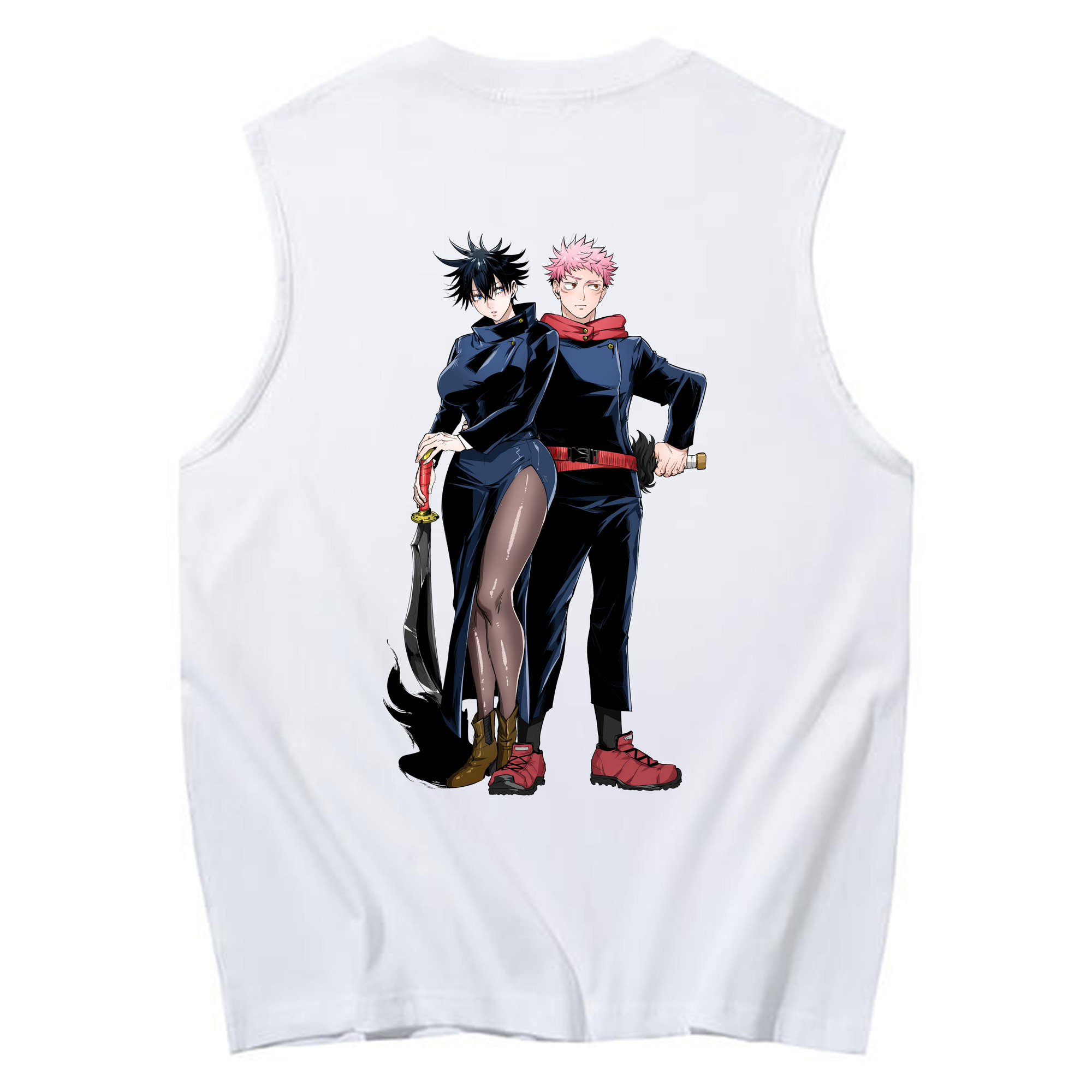 （画像用） 呪術廻戦 Jujutsu Kaisen コットン100％タンクトップ（背面プリント）
