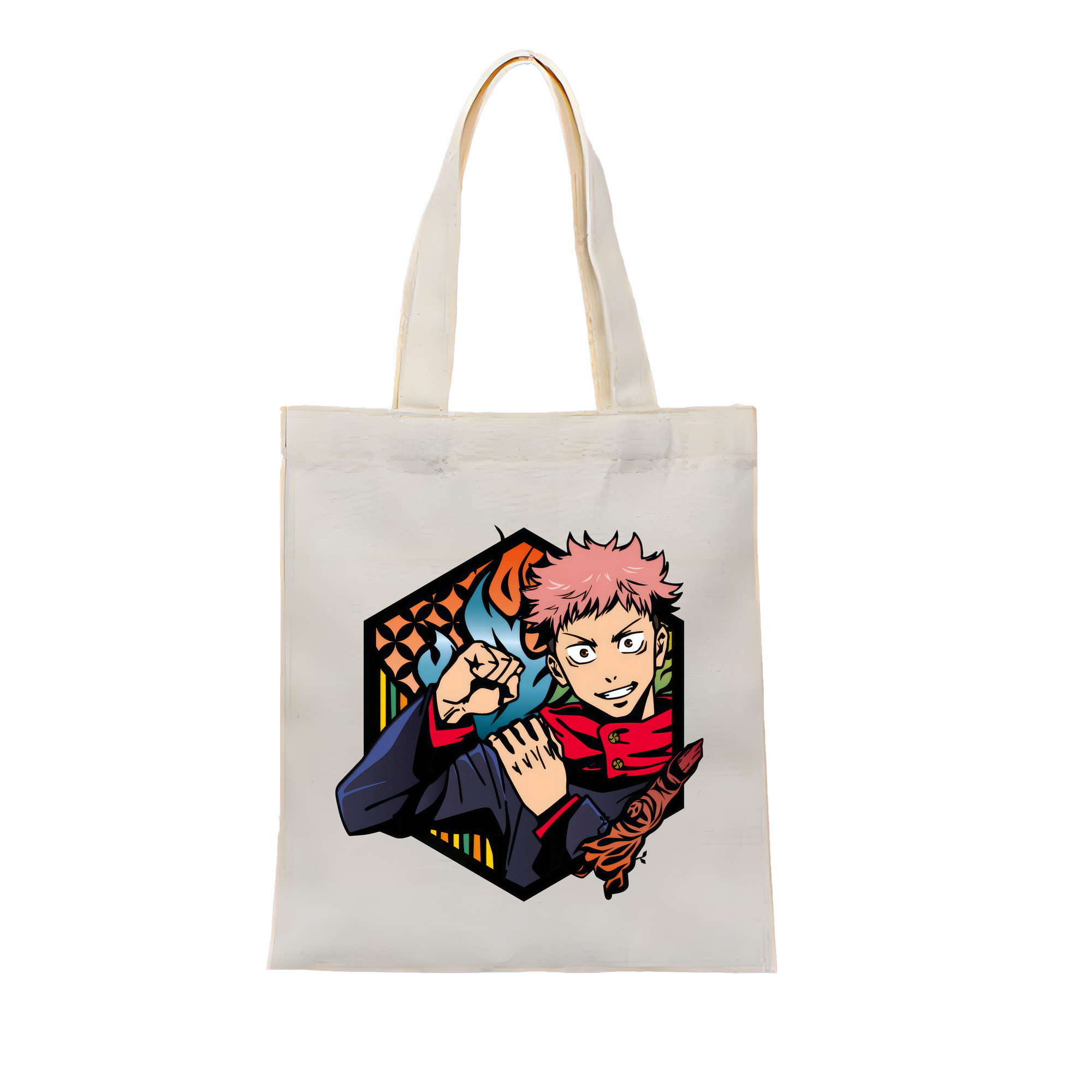 （画像用） 呪術廻戦 Jujutsu Kaisen 縦型キャンバス生地手提げバッグ　トートバッグ