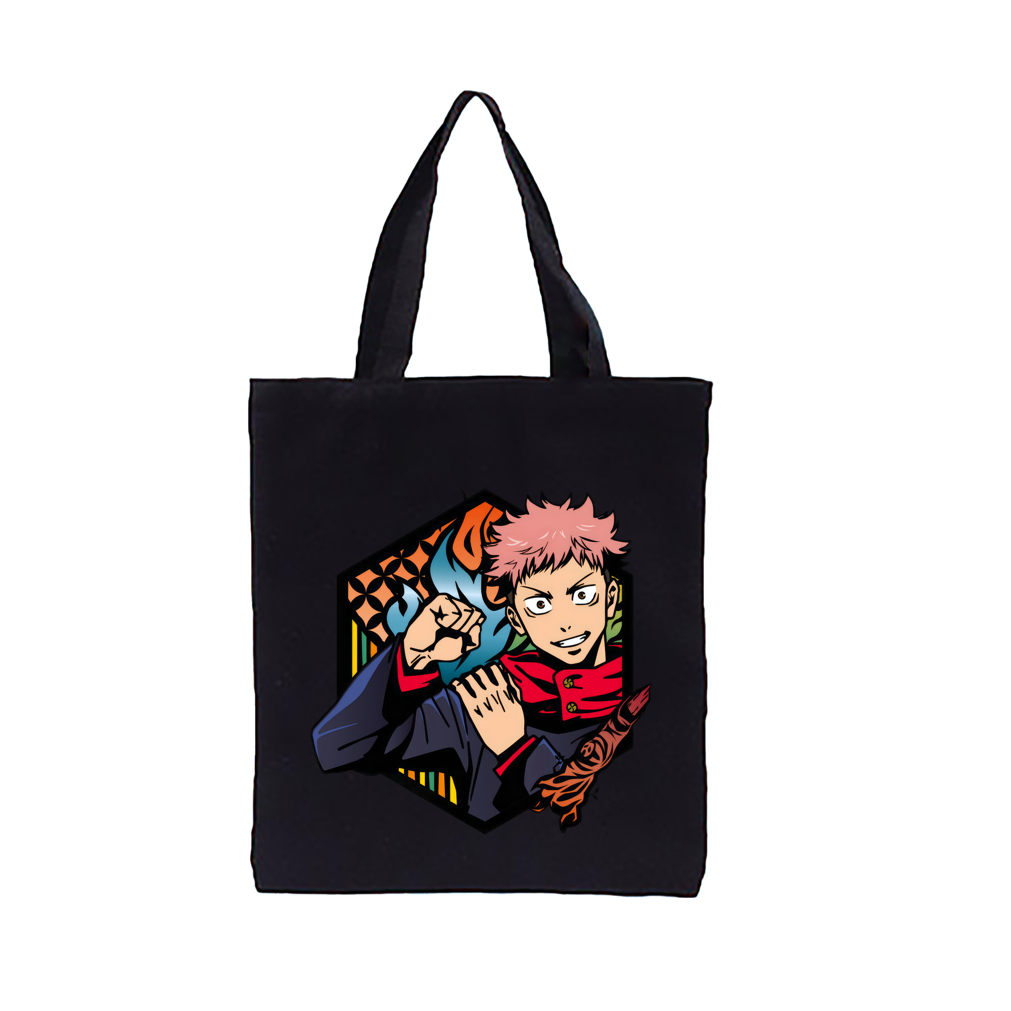 （画像用） 呪術廻戦 Jujutsu Kaisen 縦型キャンバス生地手提げバッグ　トートバッグ