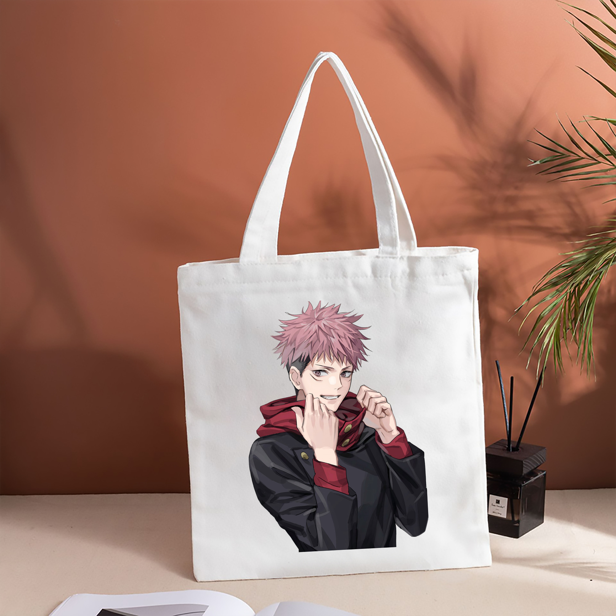 呪術廻戦 Jujutsu Kaisen 縦型キャンバス生地手提げバッグ　トートバッグ