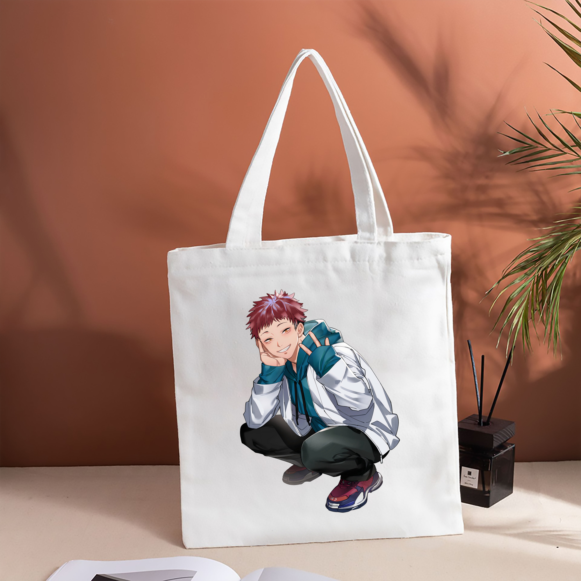 呪術廻戦 Jujutsu Kaisen 縦型キャンバス生地手提げバッグ　トートバッグ