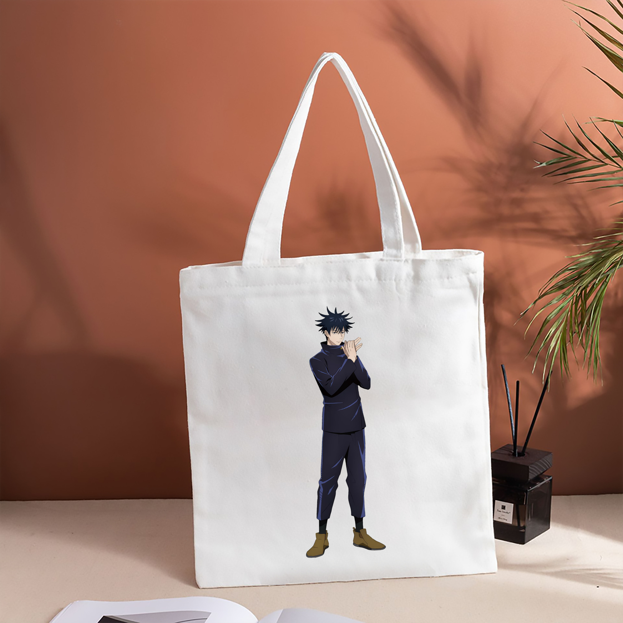 呪術廻戦 Jujutsu Kaisen 縦型キャンバス生地手提げバッグ　トートバッグ