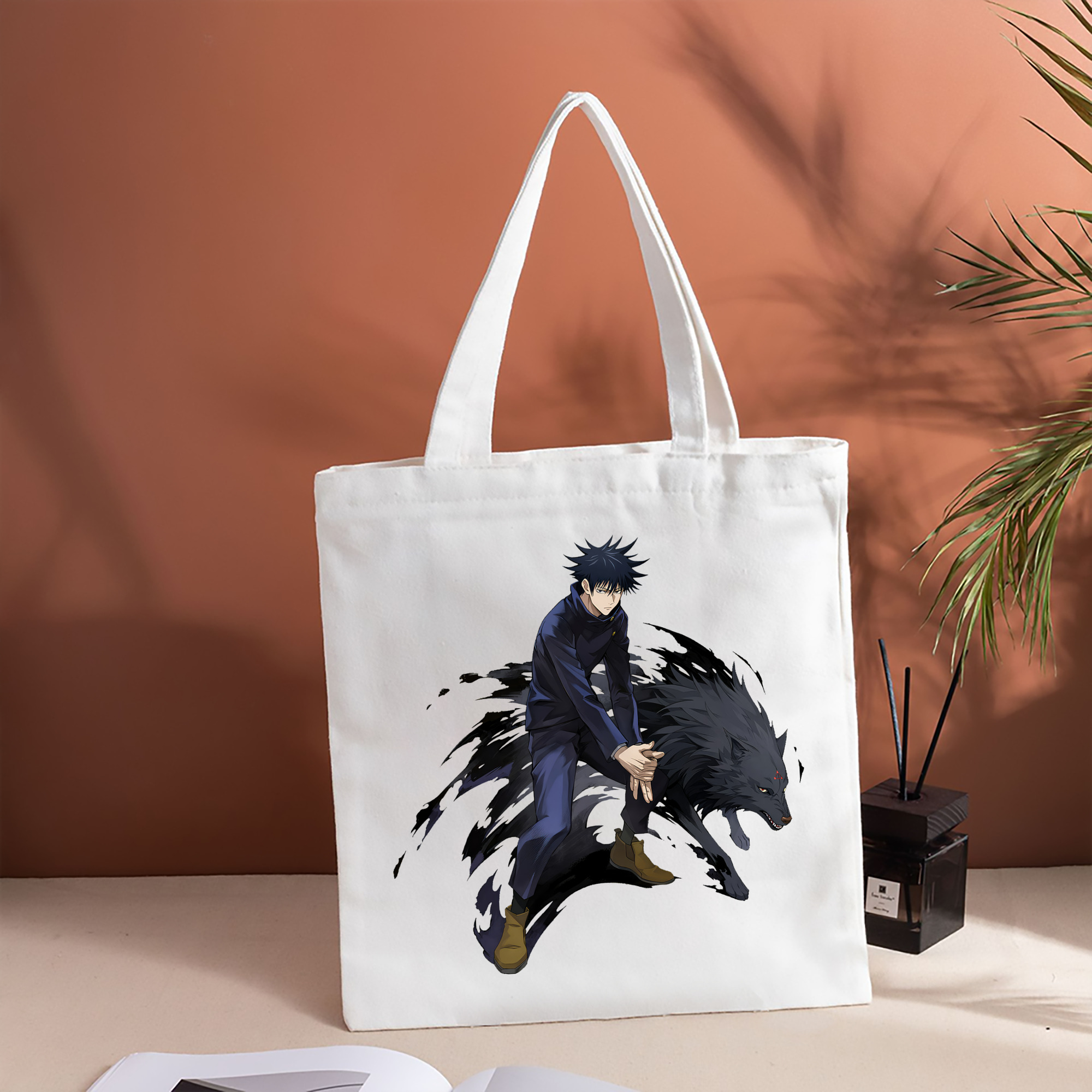 呪術廻戦 Jujutsu Kaisen 縦型キャンバス生地手提げバッグ　トートバッグ