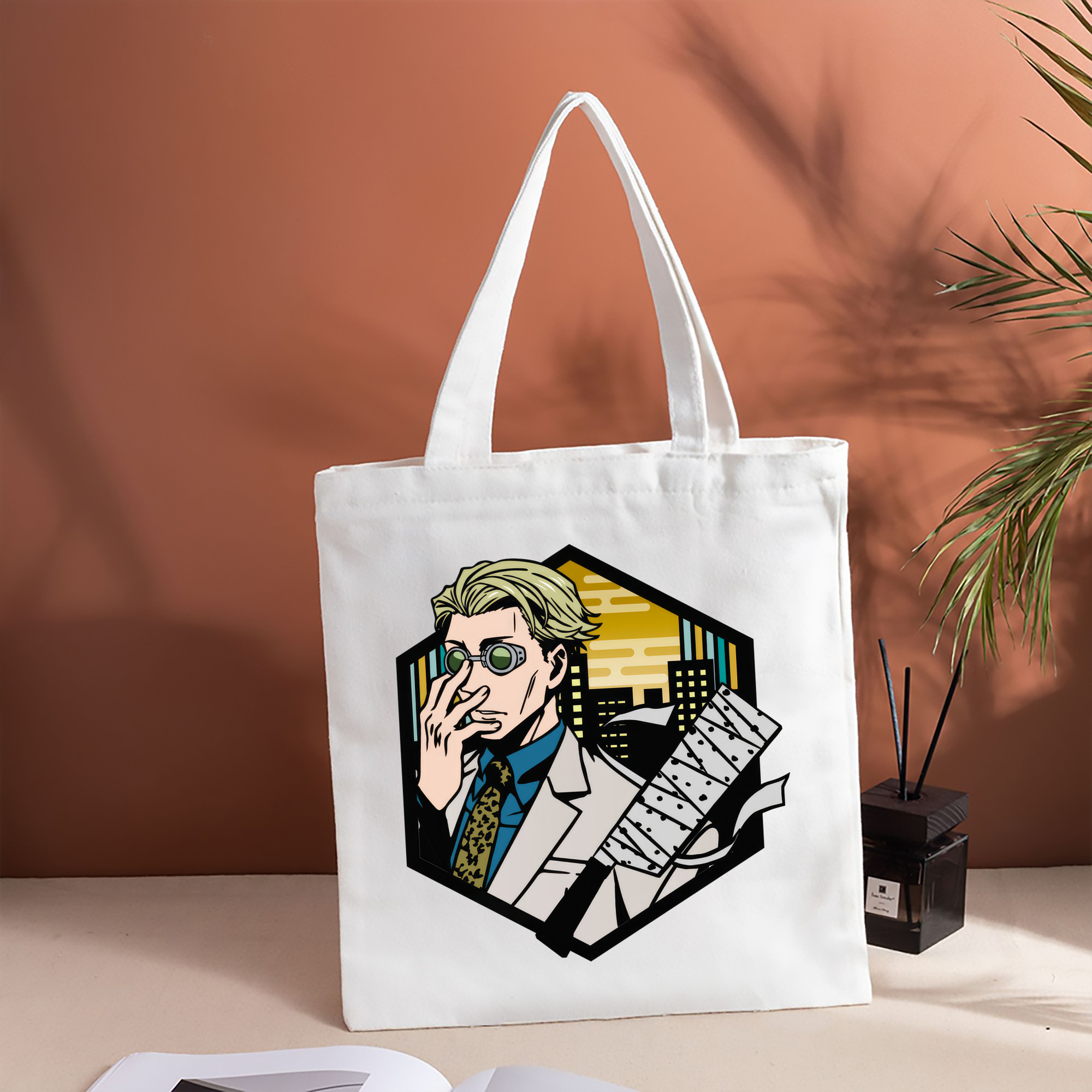 呪術廻戦 Jujutsu Kaisen 縦型キャンバス生地手提げバッグ　トートバッグ