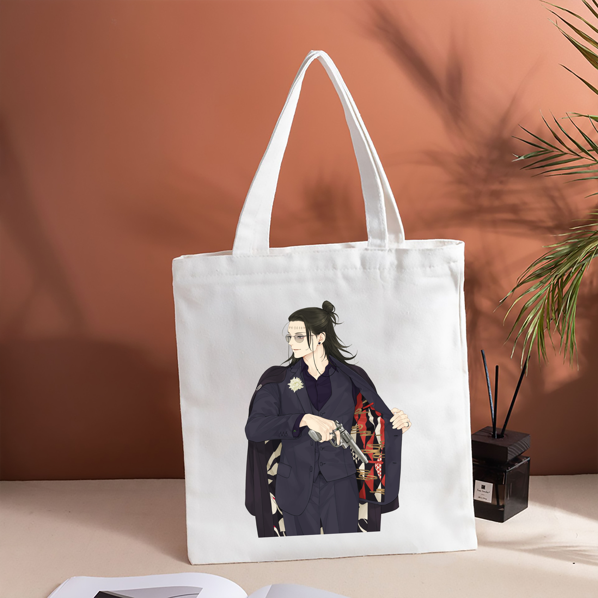 呪術廻戦 Jujutsu Kaisen 縦型キャンバス生地手提げバッグ　トートバッグ