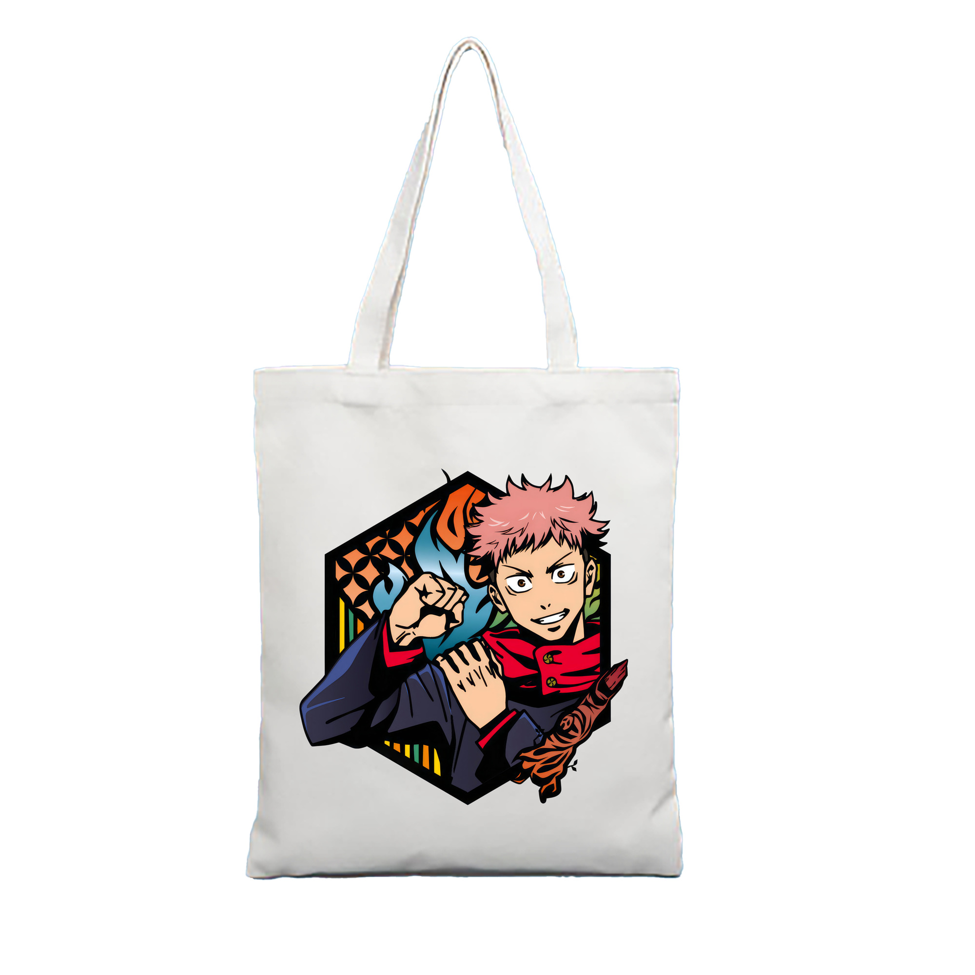 （画像用） 呪術廻戦 Jujutsu Kaisen 縦型キャンバス生地手提げバッグ　トートバッグ